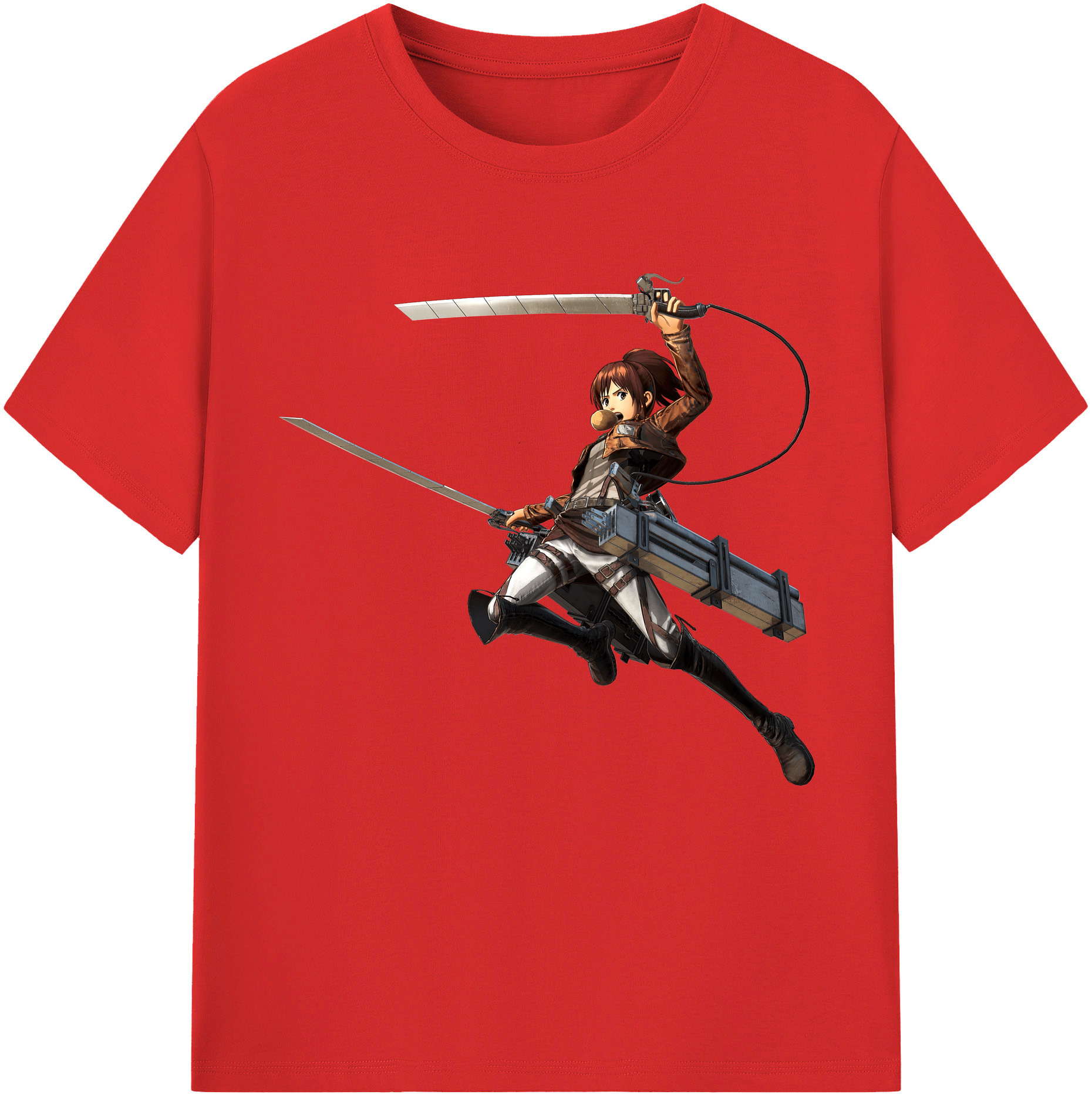 （画像用） 進撃の巨人 サシャ·ブラウス Attack on Titan Sasha Blaus レディースカジュアルプリントTシャツ（綿100％）