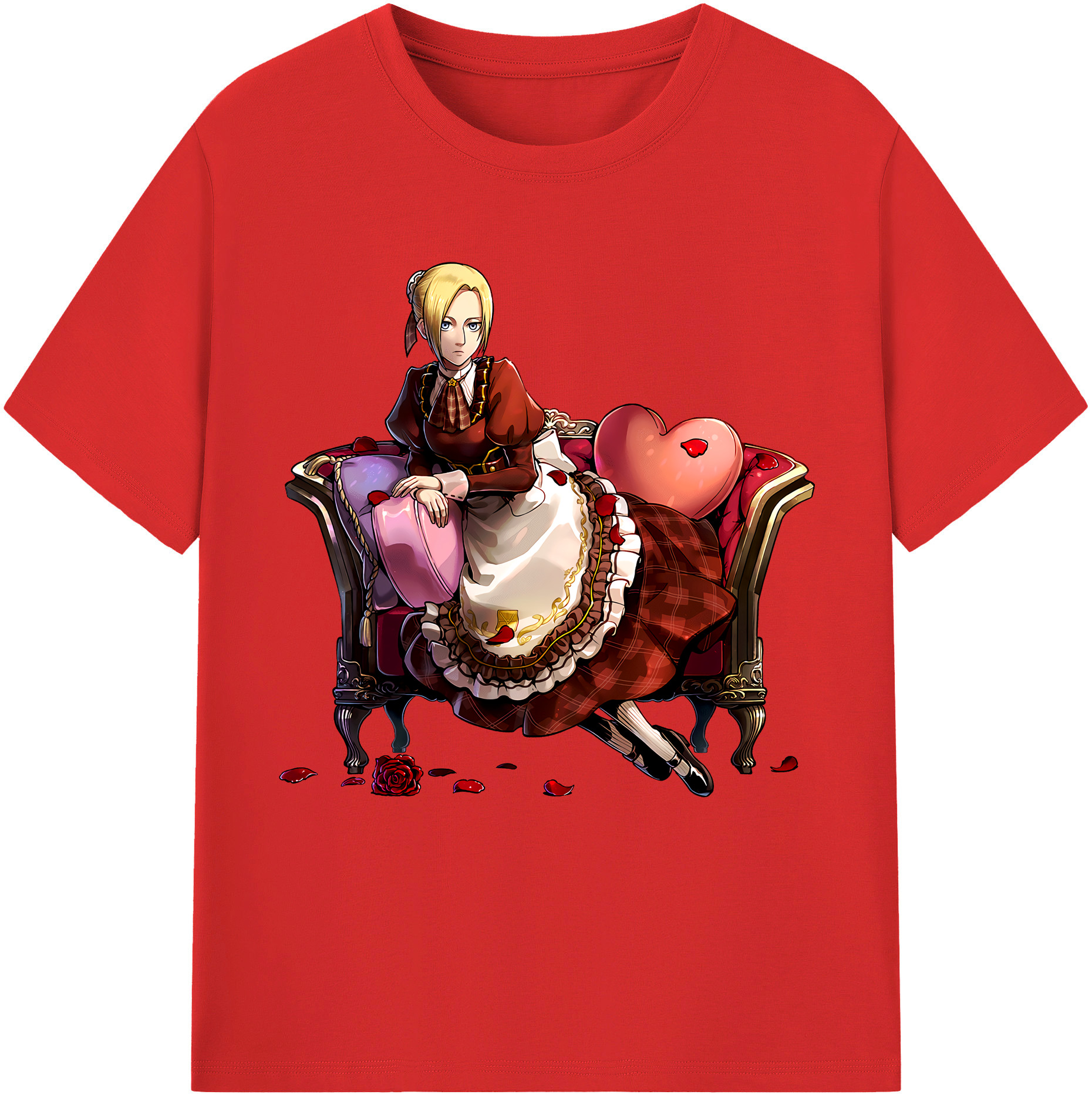 （画像用） 進撃の巨人 アニ・レオンハート Attack on Titan Annie Leonhart レディースカジュアルプリントTシャツ（綿100％）