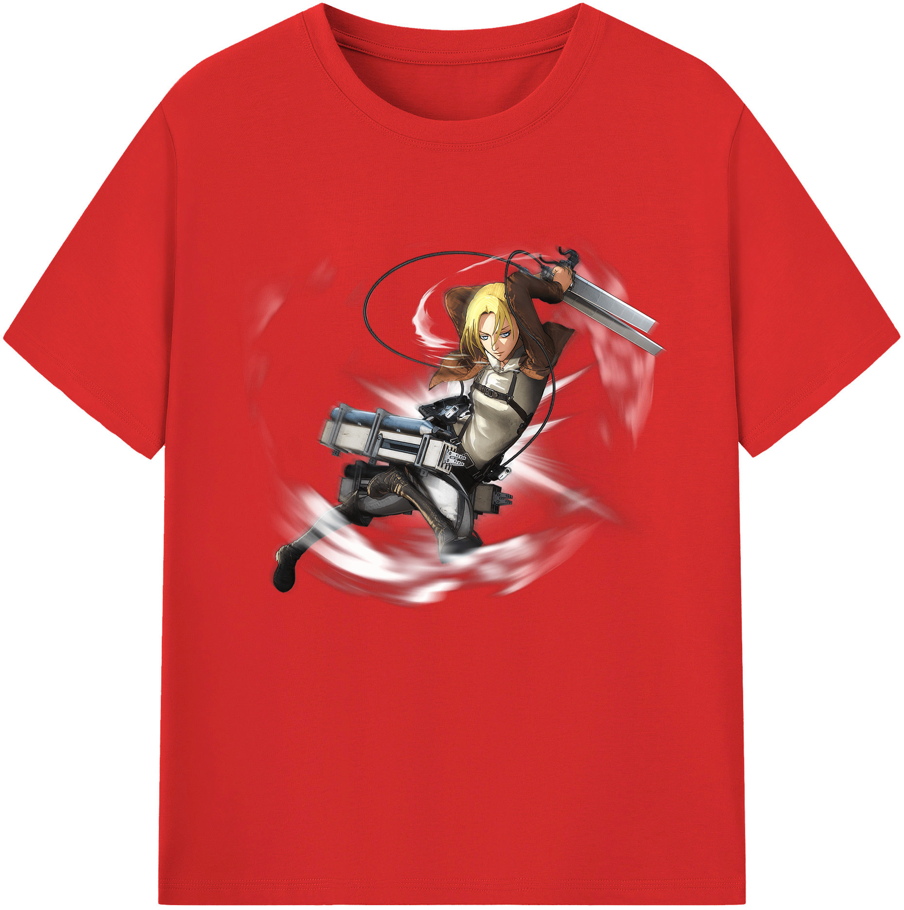 （画像用） 進撃の巨人 アニ・レオンハート Attack on Titan Annie Leonhart レディースカジュアルプリントTシャツ（綿100％）