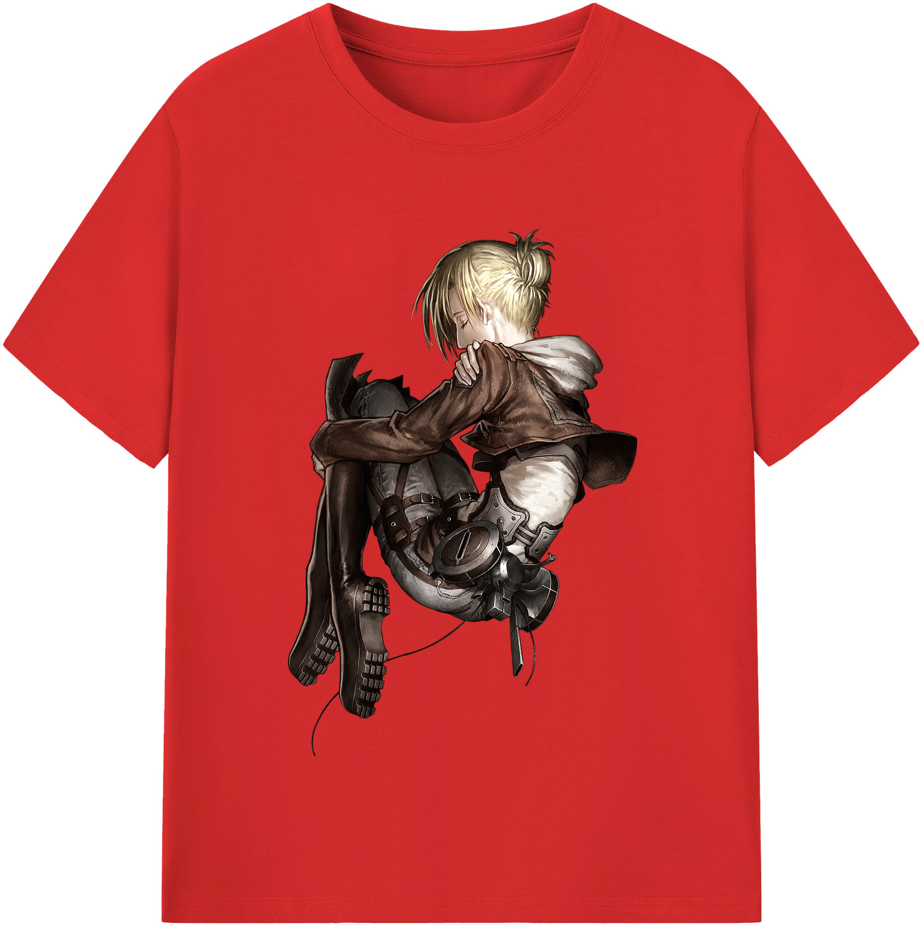 （画像用） 進撃の巨人 アニ・レオンハート Attack on Titan Annie Leonhart レディースカジュアルプリントTシャツ（綿100％）