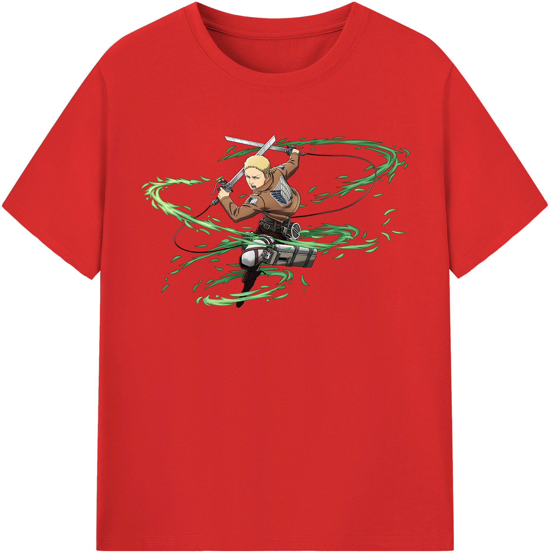 （画像用） 進撃の巨人 ライナー・ブラウン Attack on Titan Reiner Braun レディースカジュアルプリントTシャツ（綿100％）
