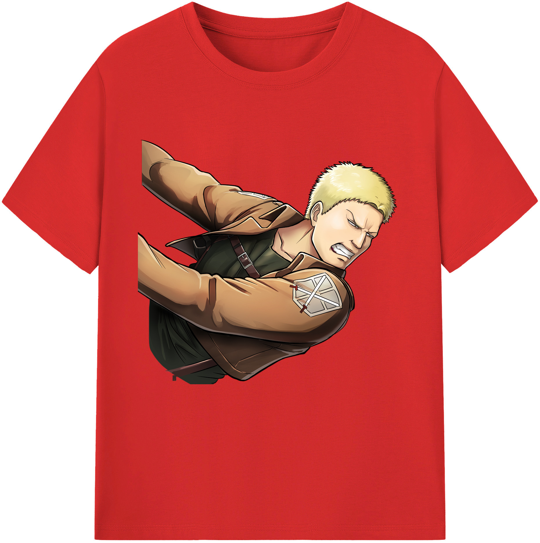 （画像用） 進撃の巨人 ライナー・ブラウン Attack on Titan Reiner Braun レディースカジュアルプリントTシャツ（綿100％）