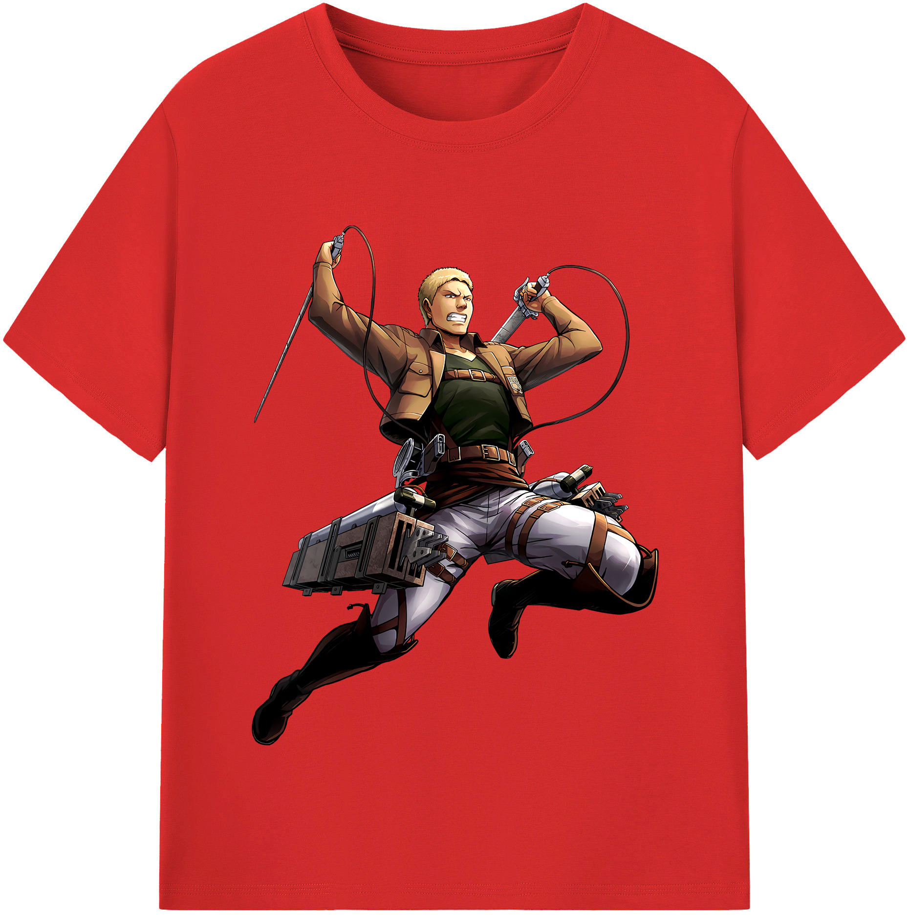 （画像用） 進撃の巨人 ライナー・ブラウン Attack on Titan Reiner Braun レディースカジュアルプリントTシャツ（綿100％）