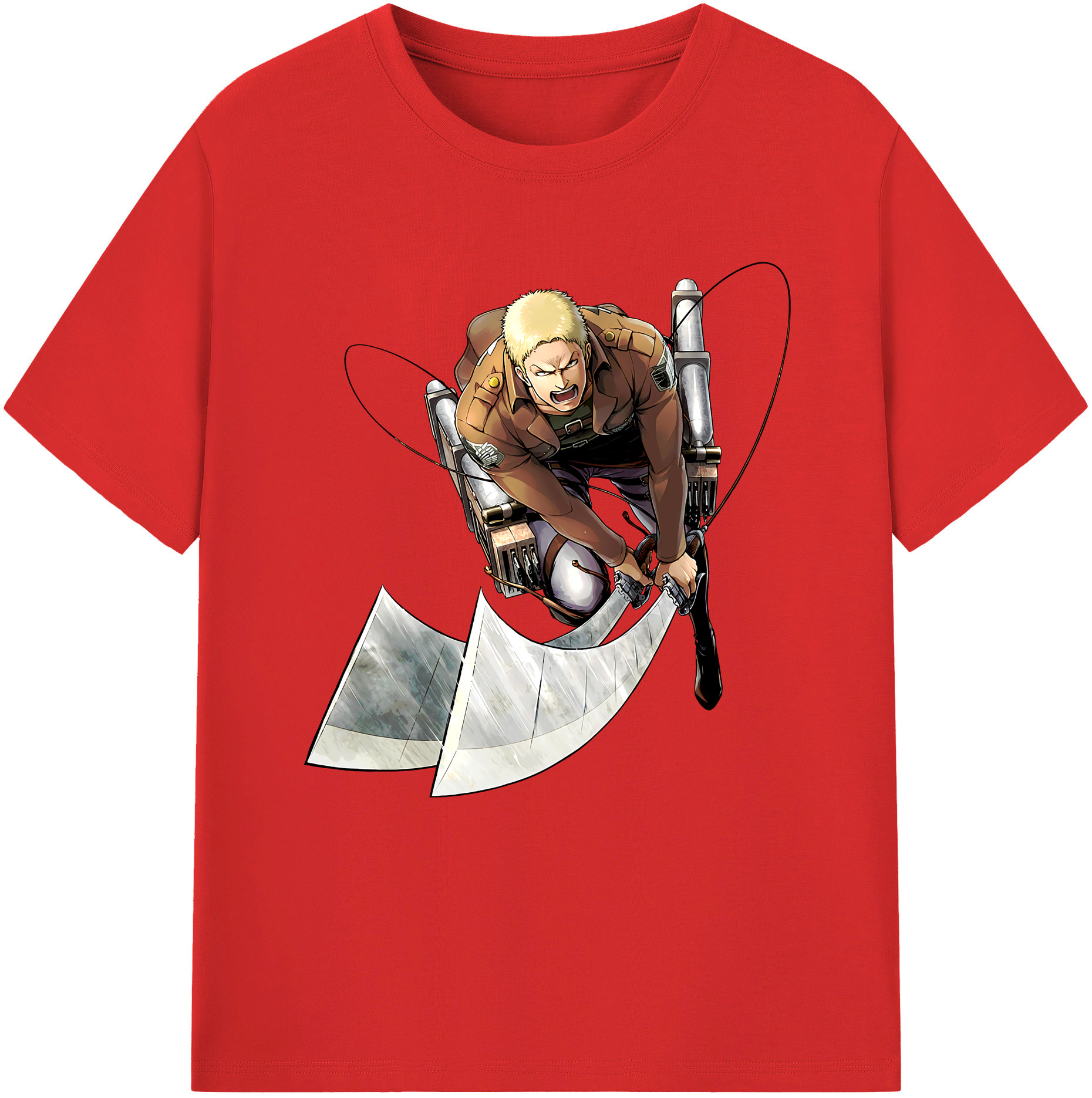 （画像用） 進撃の巨人 ライナー・ブラウン Attack on Titan Reiner Braun レディースカジュアルプリントTシャツ（綿100％）