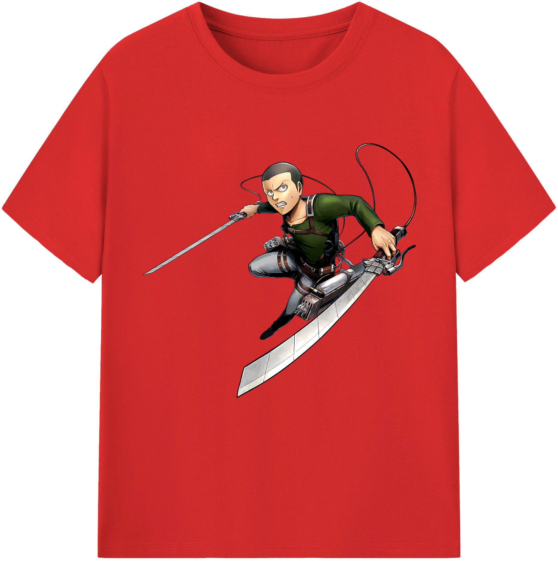 （画像用） 進撃の巨人 コニー·スプリンガー Attack on Titan Connie Springer レディースカジュアルプリントTシャツ（綿100％）