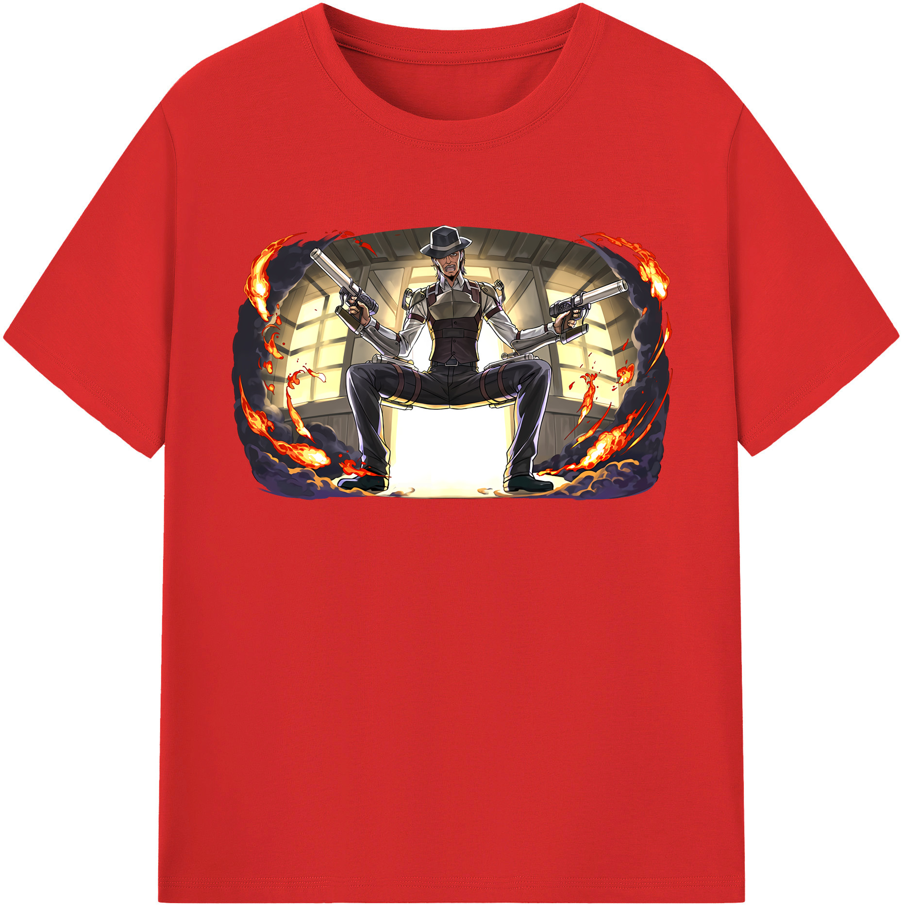 （画像用） 進撃の巨人 ケニー·アッカーマン Attack on Titan Kenny Ackerman レディースカジュアルプリントTシャツ（綿100％）