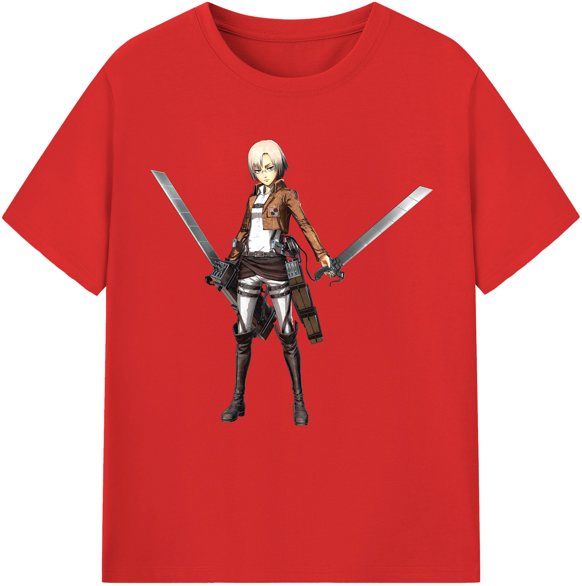 （画像用）  レディースカジュアルプリントTシャツ（綿100％）