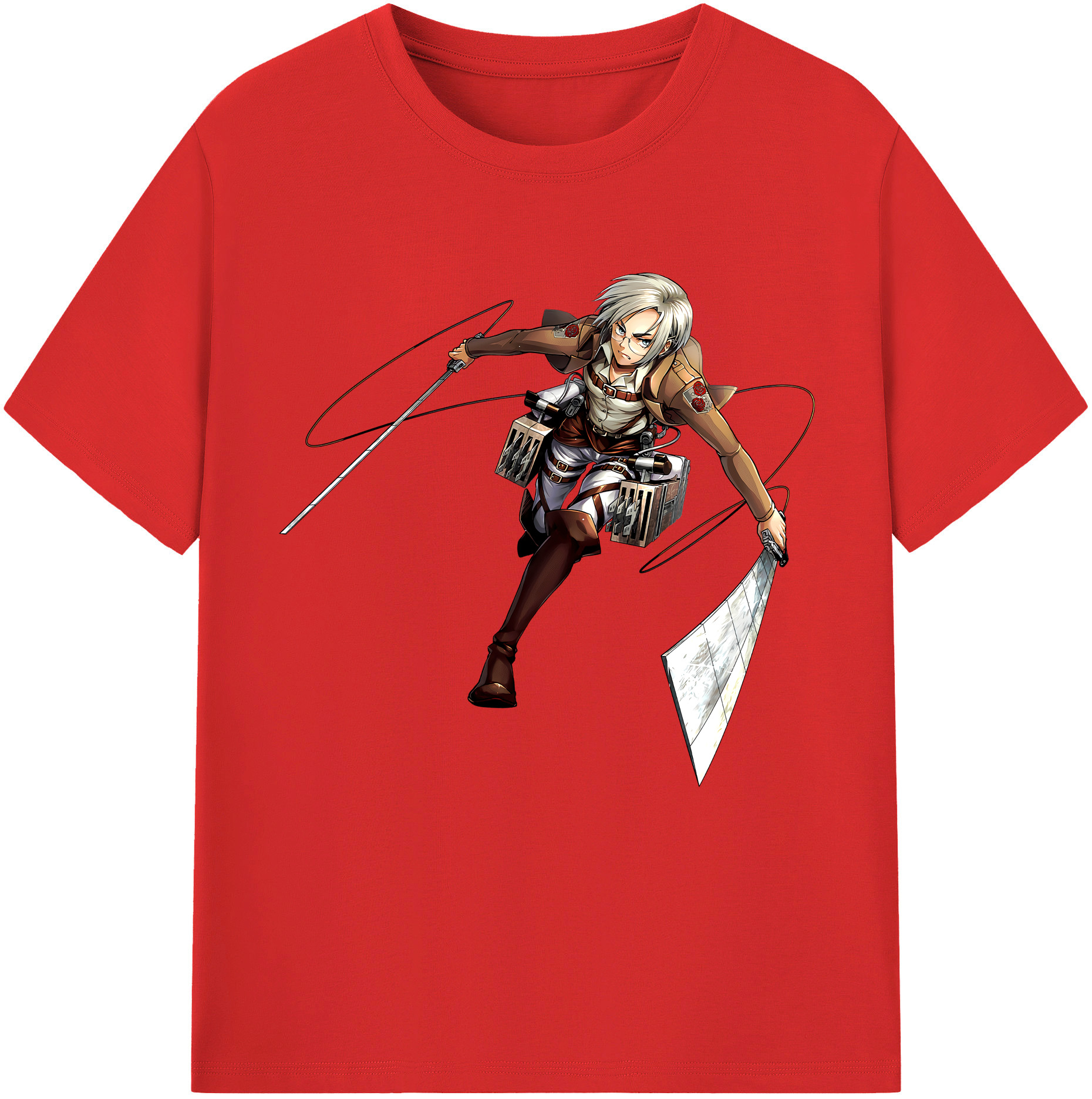 （画像用）  レディースカジュアルプリントTシャツ（綿100％）