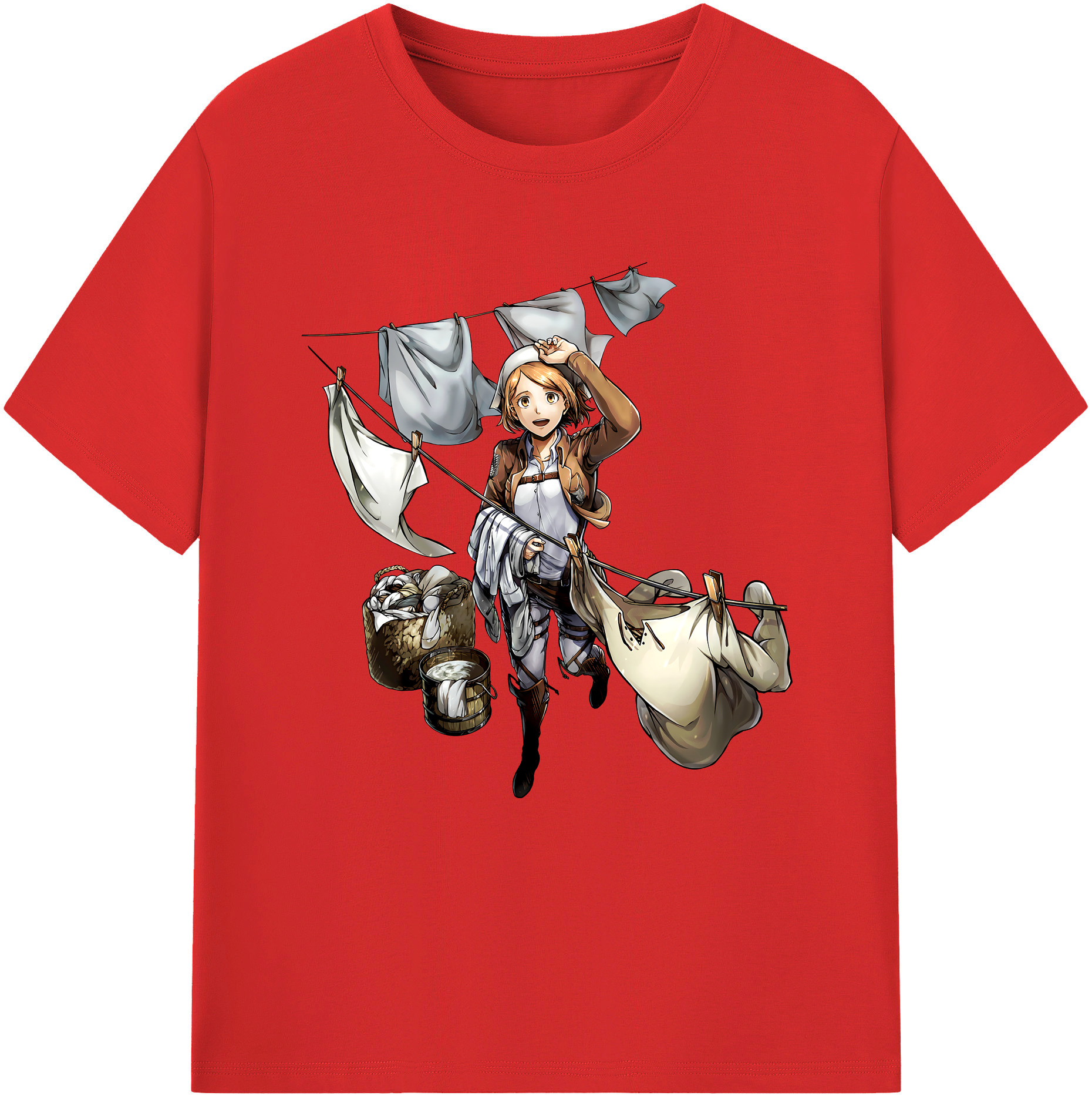 （画像用） 進撃の巨人 ペトラ·ラル Attack on Titan Petra Rall レディースカジュアルプリントTシャツ（綿100％）