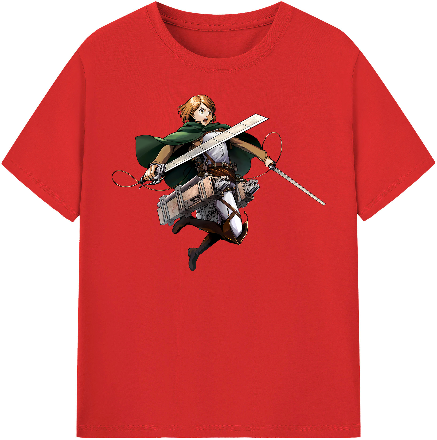 （画像用） 進撃の巨人 ペトラ·ラル Attack on Titan Petra Rall レディースカジュアルプリントTシャツ（綿100％）