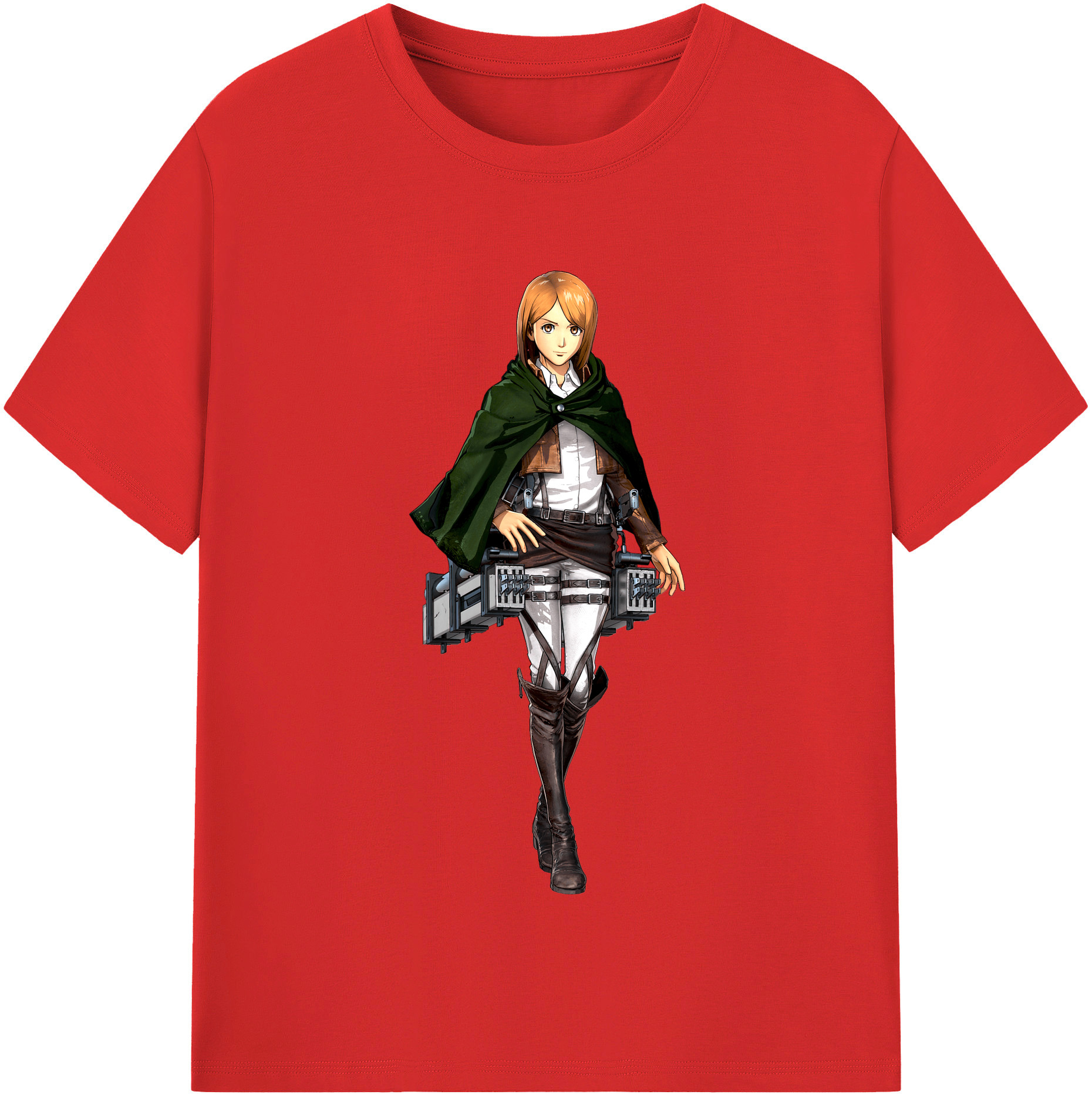 （画像用） 進撃の巨人 ペトラ·ラル Attack on Titan Petra Rall レディースカジュアルプリントTシャツ（綿100％）