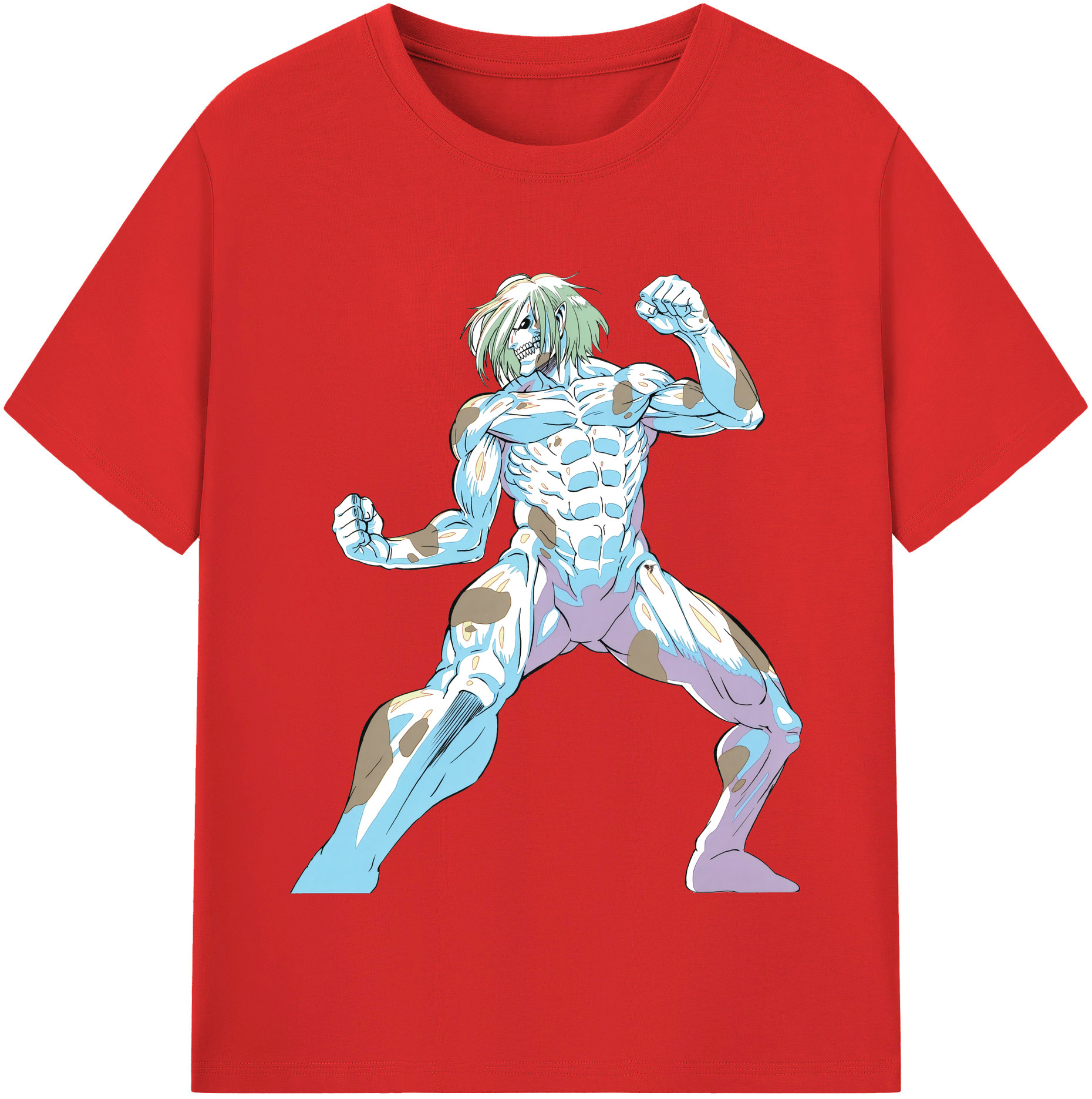 （画像用） 進撃の巨人 Attack on Titan レディースカジュアルプリントTシャツ（綿100％）