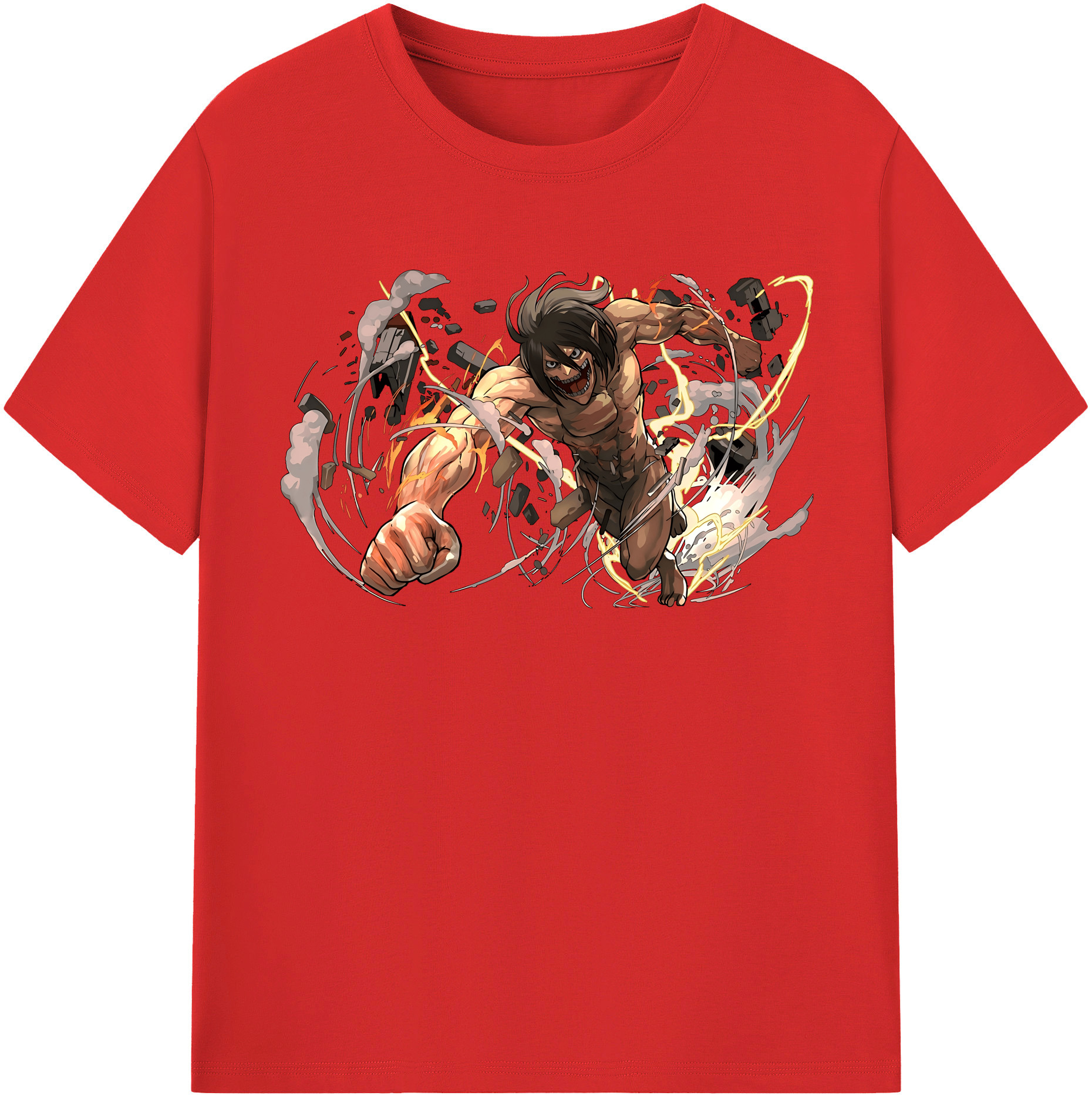（画像用） 進撃の巨人 Attack on Titan レディースカジュアルプリントTシャツ（綿100％）