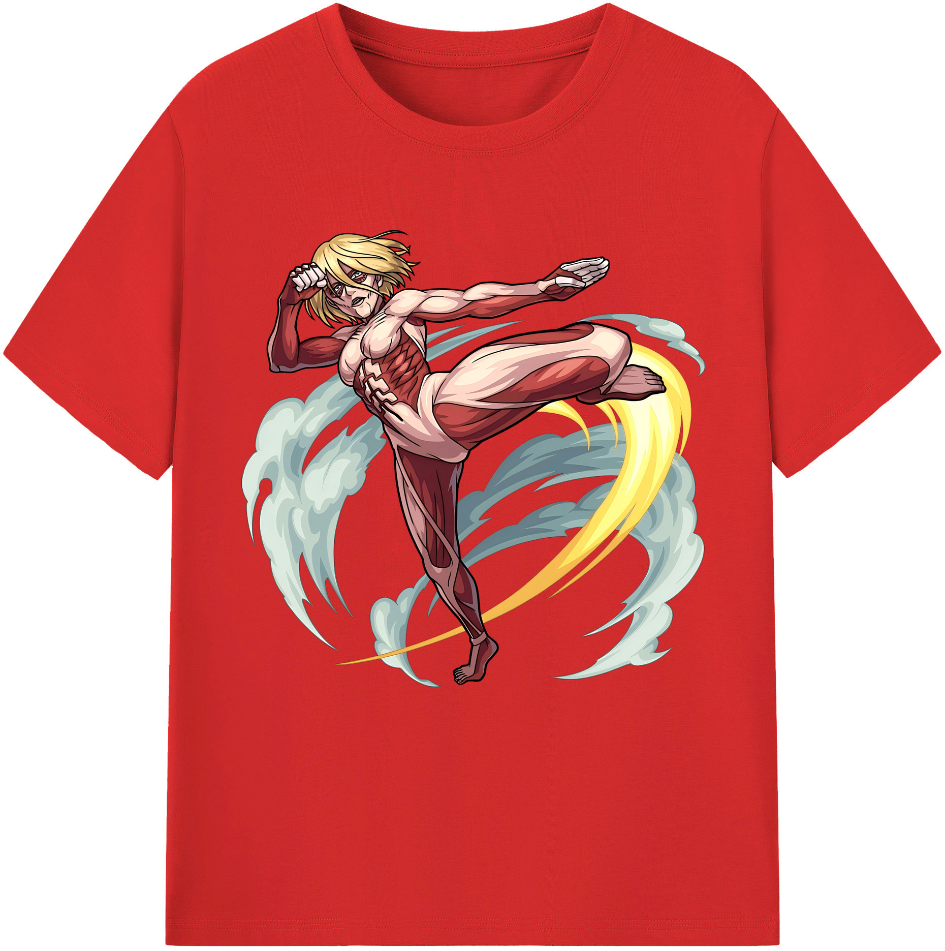 （画像用） 進撃の巨人 Attack on Titan レディースカジュアルプリントTシャツ（綿100％）
