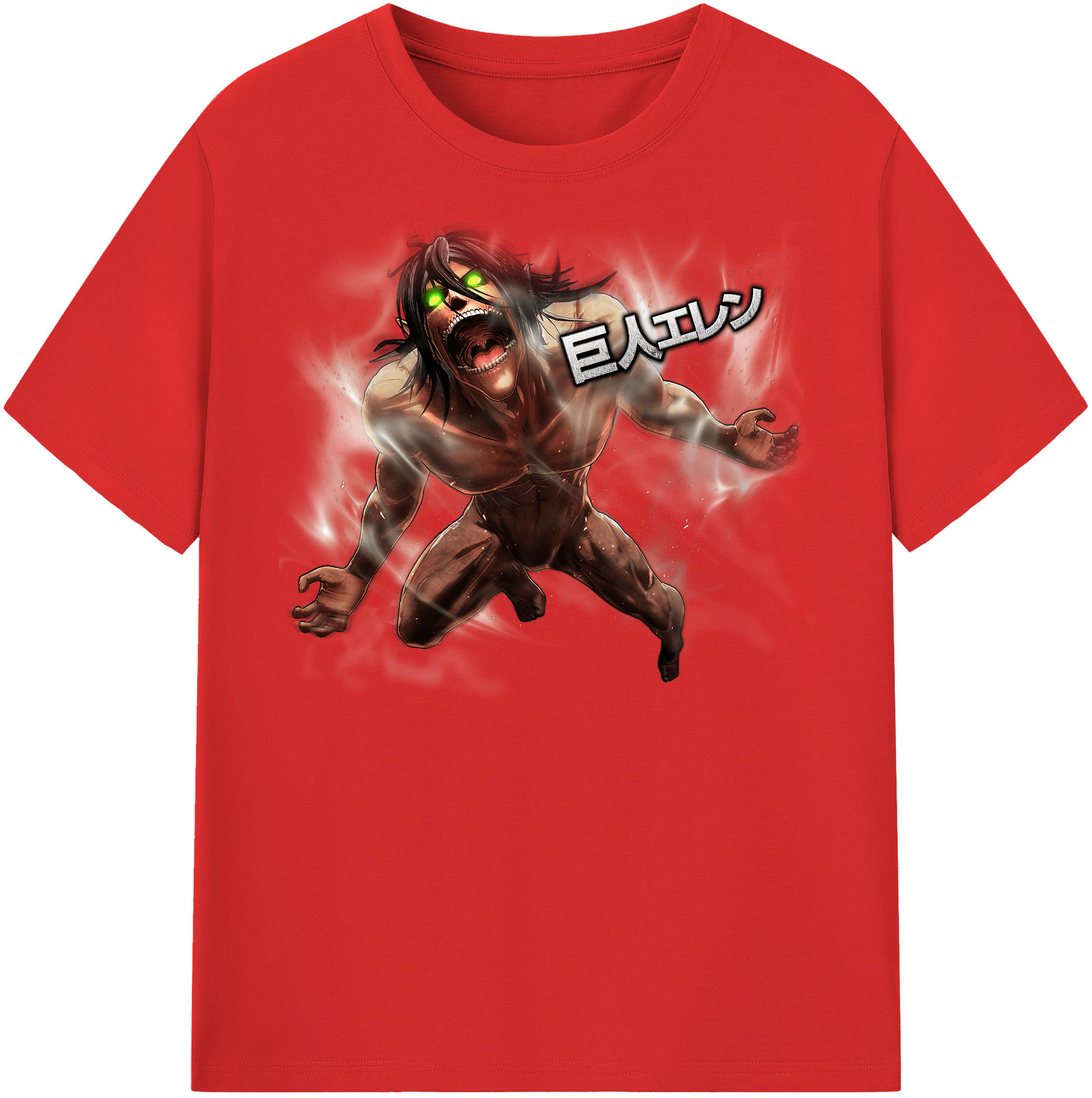 （画像用） 進撃の巨人 Attack on Titan レディースカジュアルプリントTシャツ（綿100％）