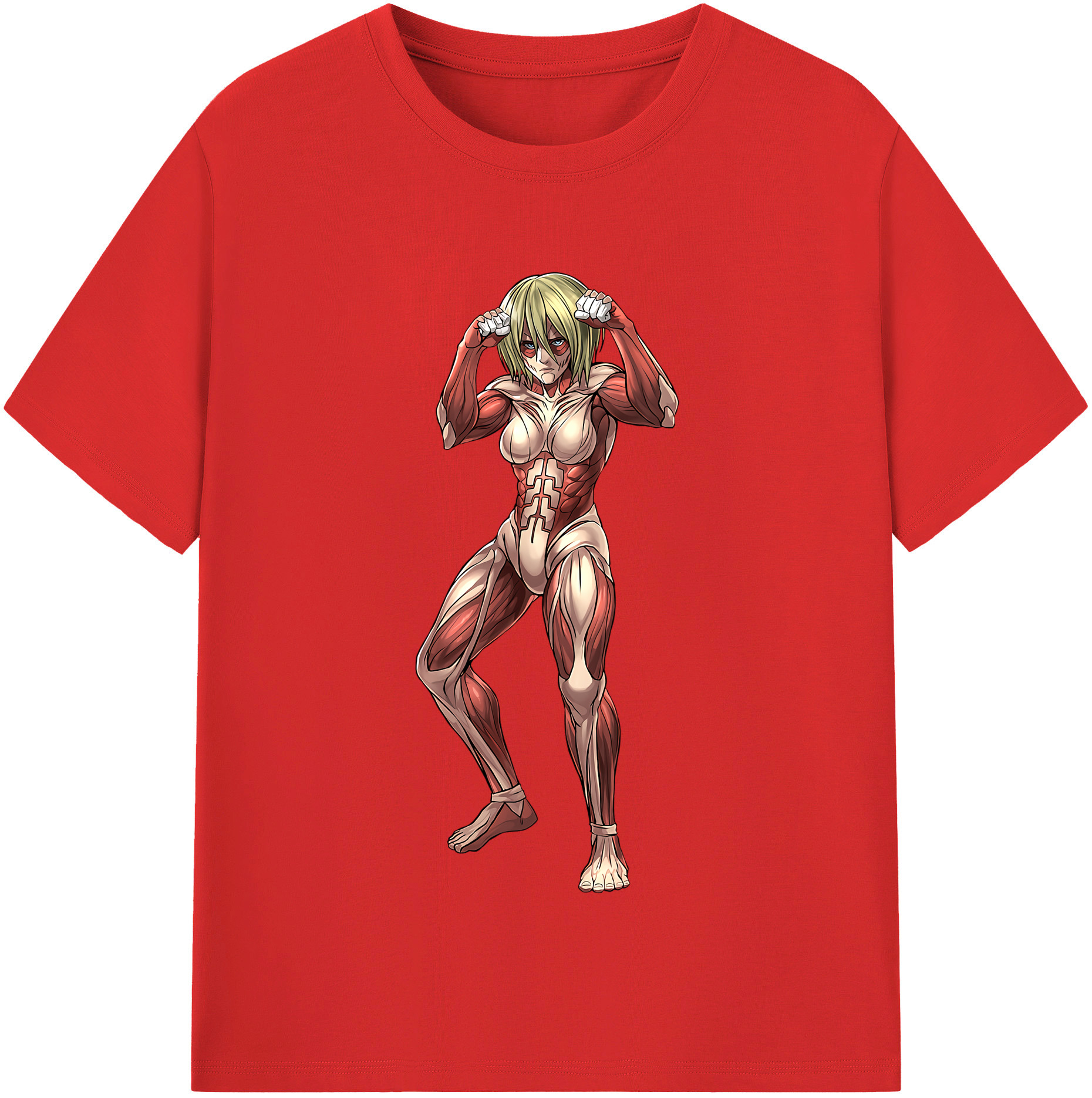 （画像用） 進撃の巨人 Attack on Titan レディースカジュアルプリントTシャツ（綿100％）