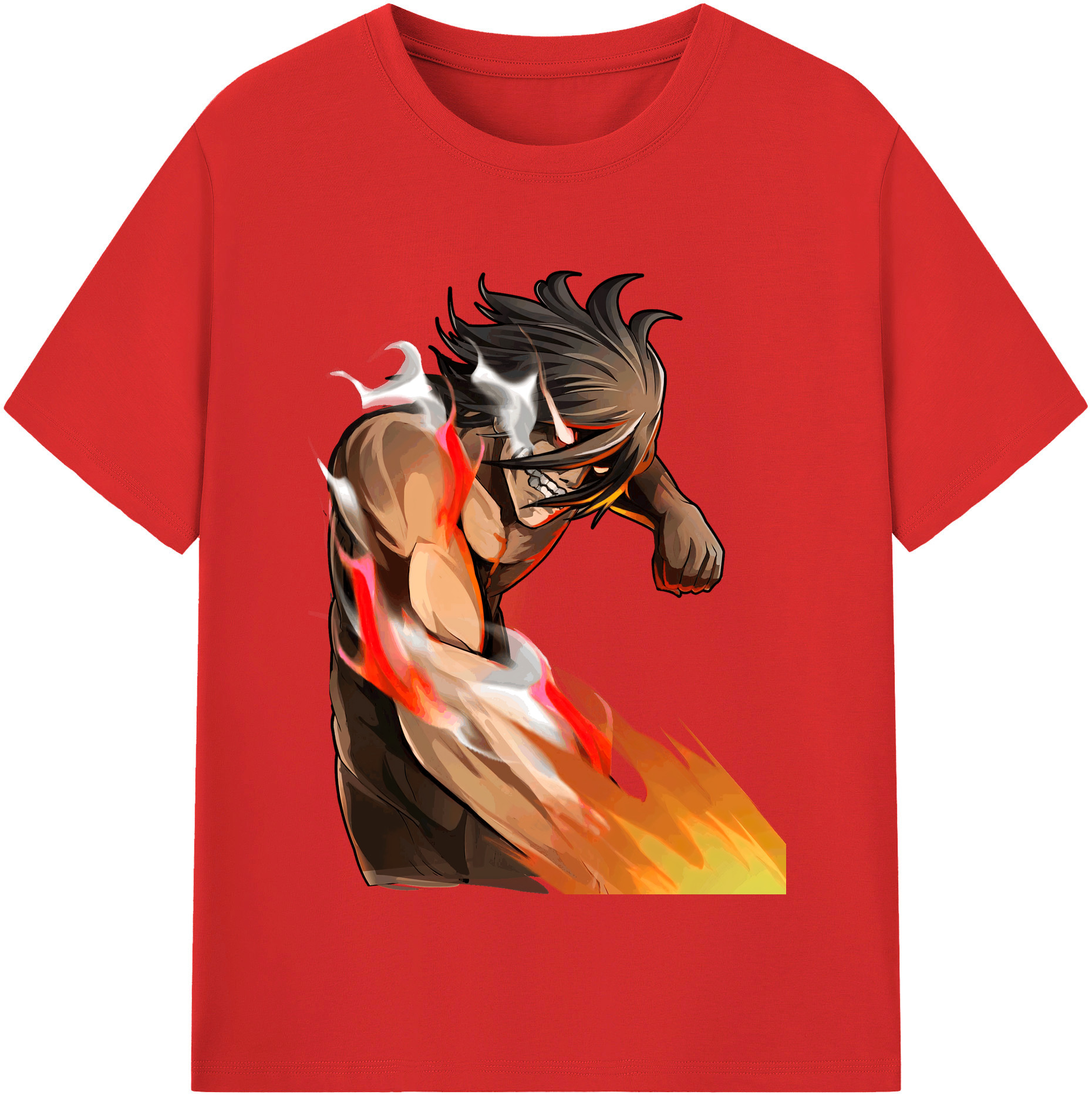 （画像用） 進撃の巨人 Attack on Titan レディースカジュアルプリントTシャツ（綿100％）