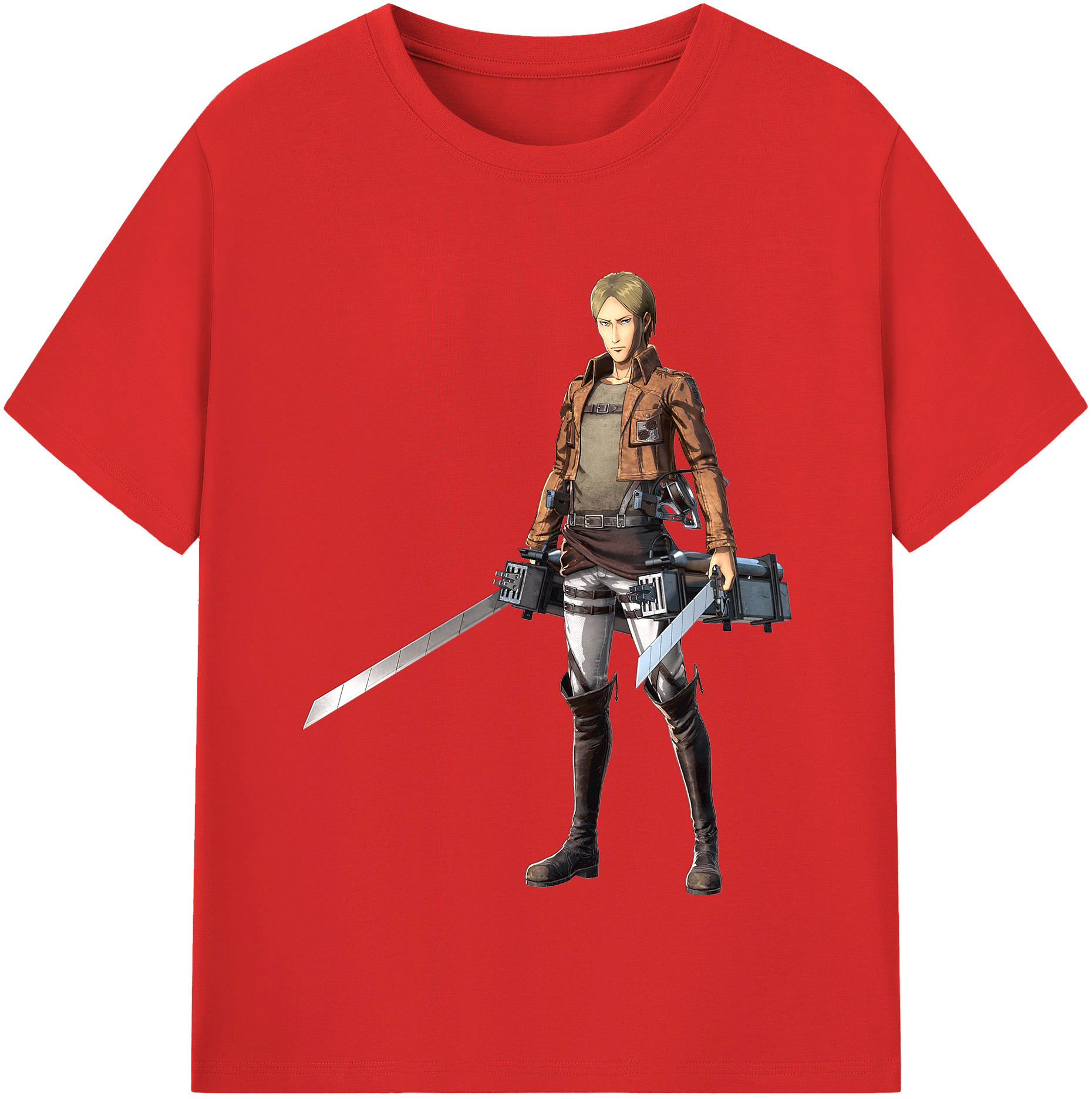 （画像用） 進撃の巨人 Attack on Titan レディースカジュアルプリントTシャツ（綿100％）
