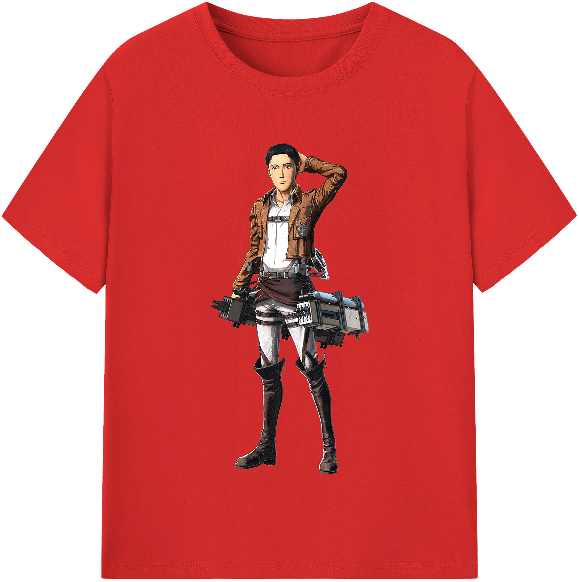 （画像用） 進撃の巨人 Attack on Titan レディースカジュアルプリントTシャツ（綿100％）