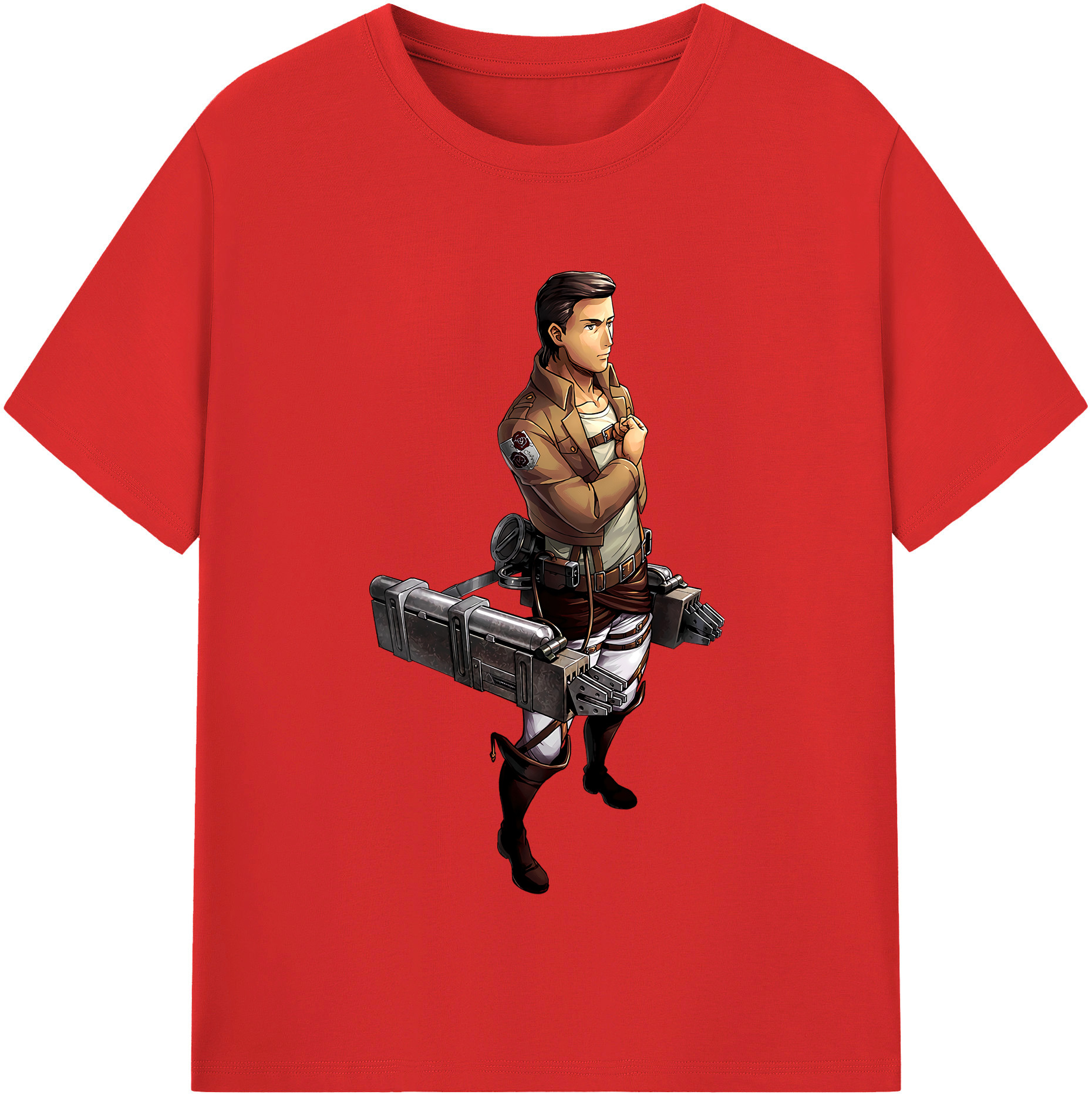 （画像用） 進撃の巨人 Attack on Titan レディースカジュアルプリントTシャツ（綿100％）
