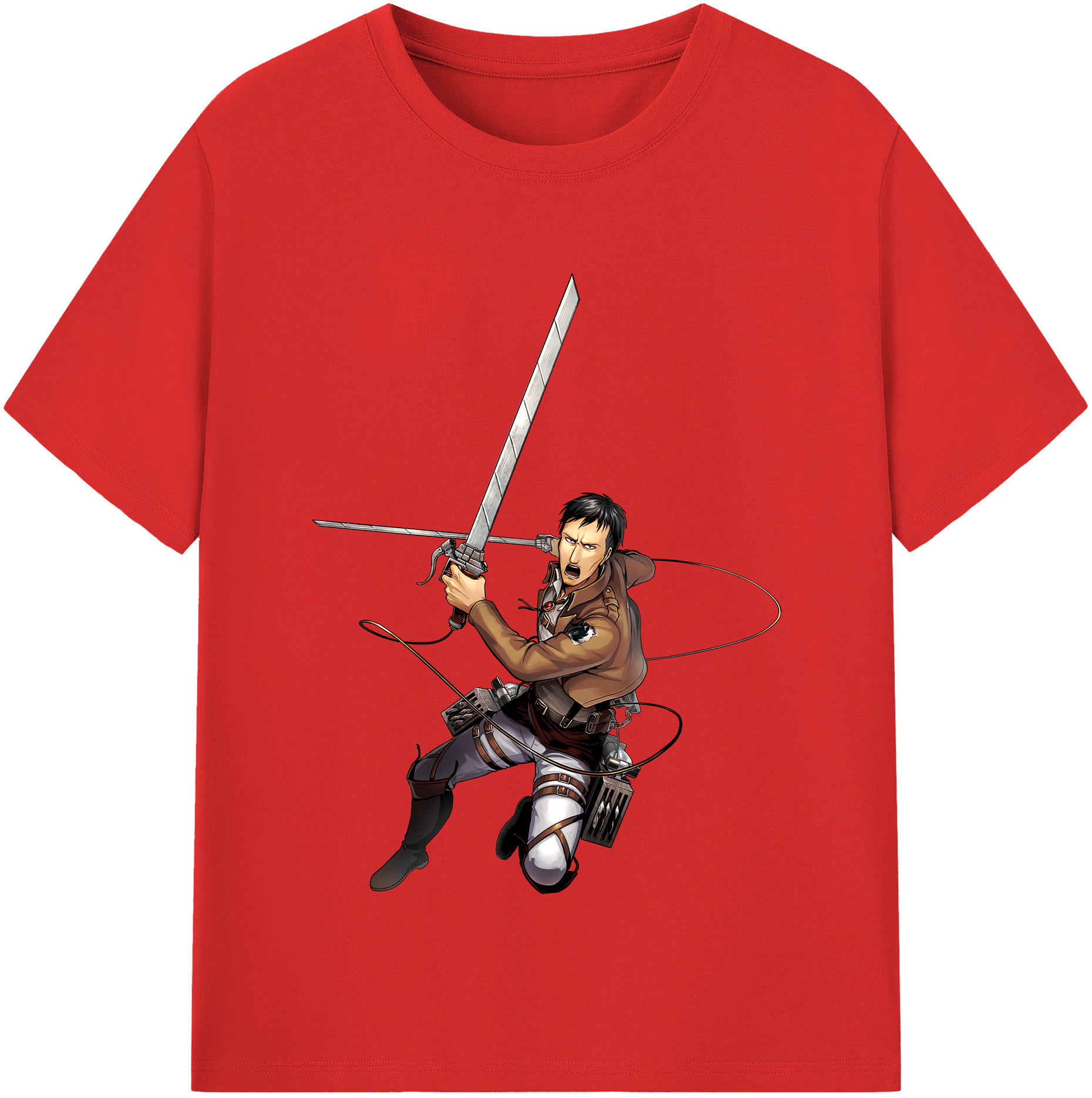（画像用） 進撃の巨人 Attack on Titan レディースカジュアルプリントTシャツ（綿100％）