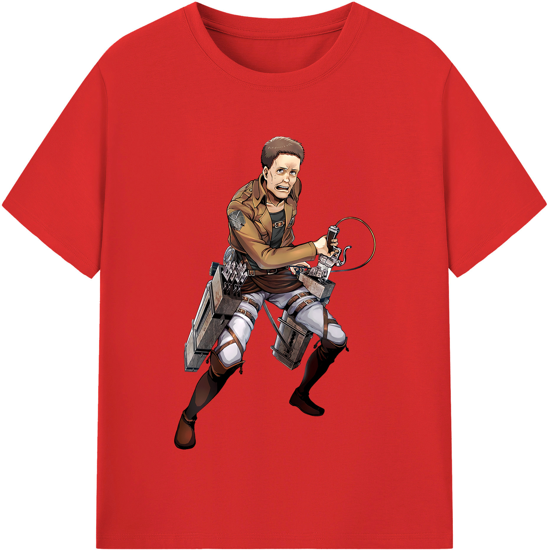 （画像用） 進撃の巨人 Attack on Titan レディースカジュアルプリントTシャツ（綿100％）