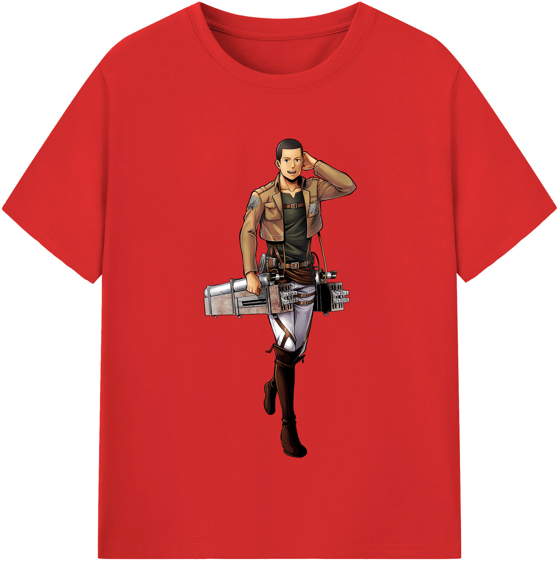 （画像用） 進撃の巨人 Attack on Titan レディースカジュアルプリントTシャツ（綿100％）