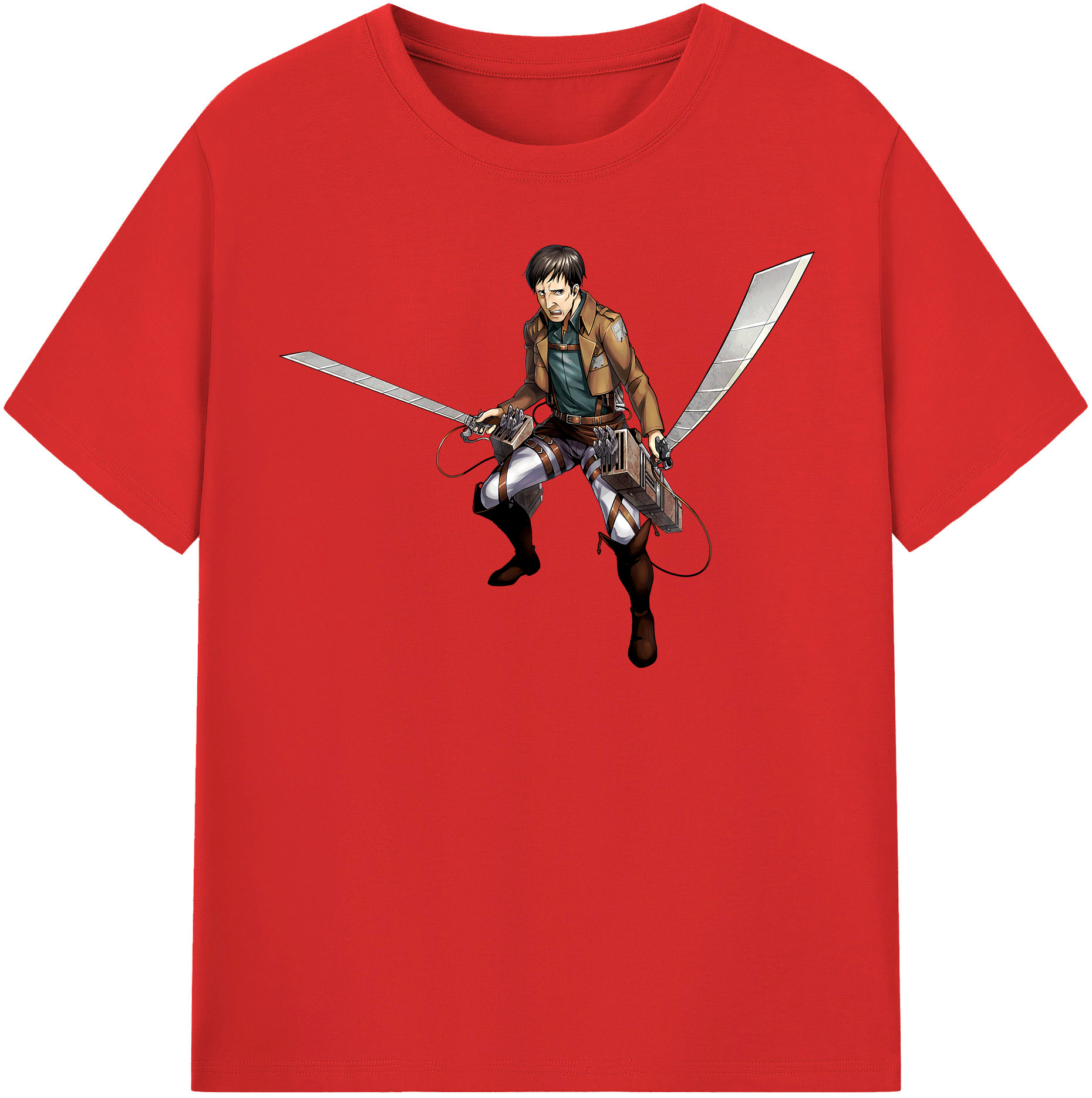 （画像用） 進撃の巨人 Attack on Titan レディースカジュアルプリントTシャツ（綿100％）