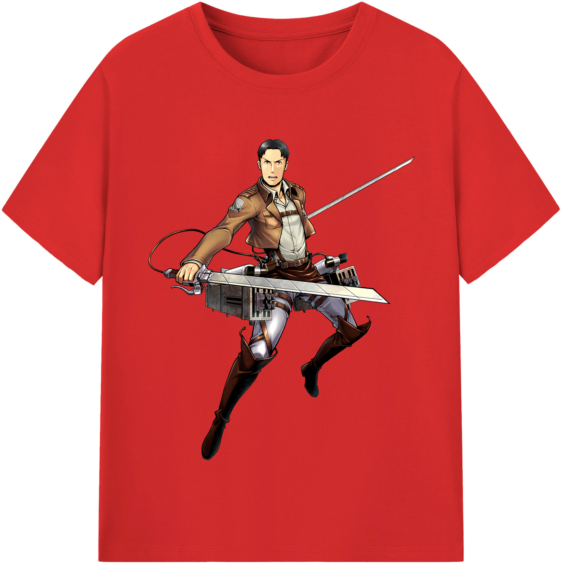 （画像用） 進撃の巨人 Attack on Titan レディースカジュアルプリントTシャツ（綿100％）