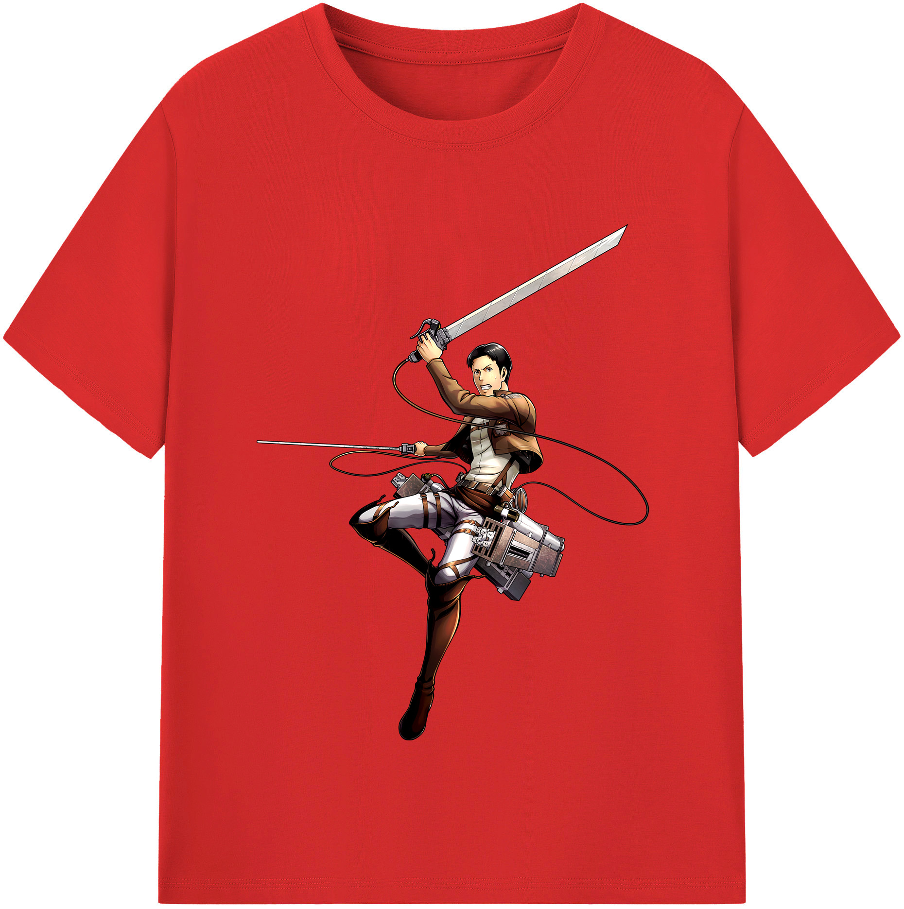 （画像用） 進撃の巨人 Attack on Titan レディースカジュアルプリントTシャツ（綿100％）