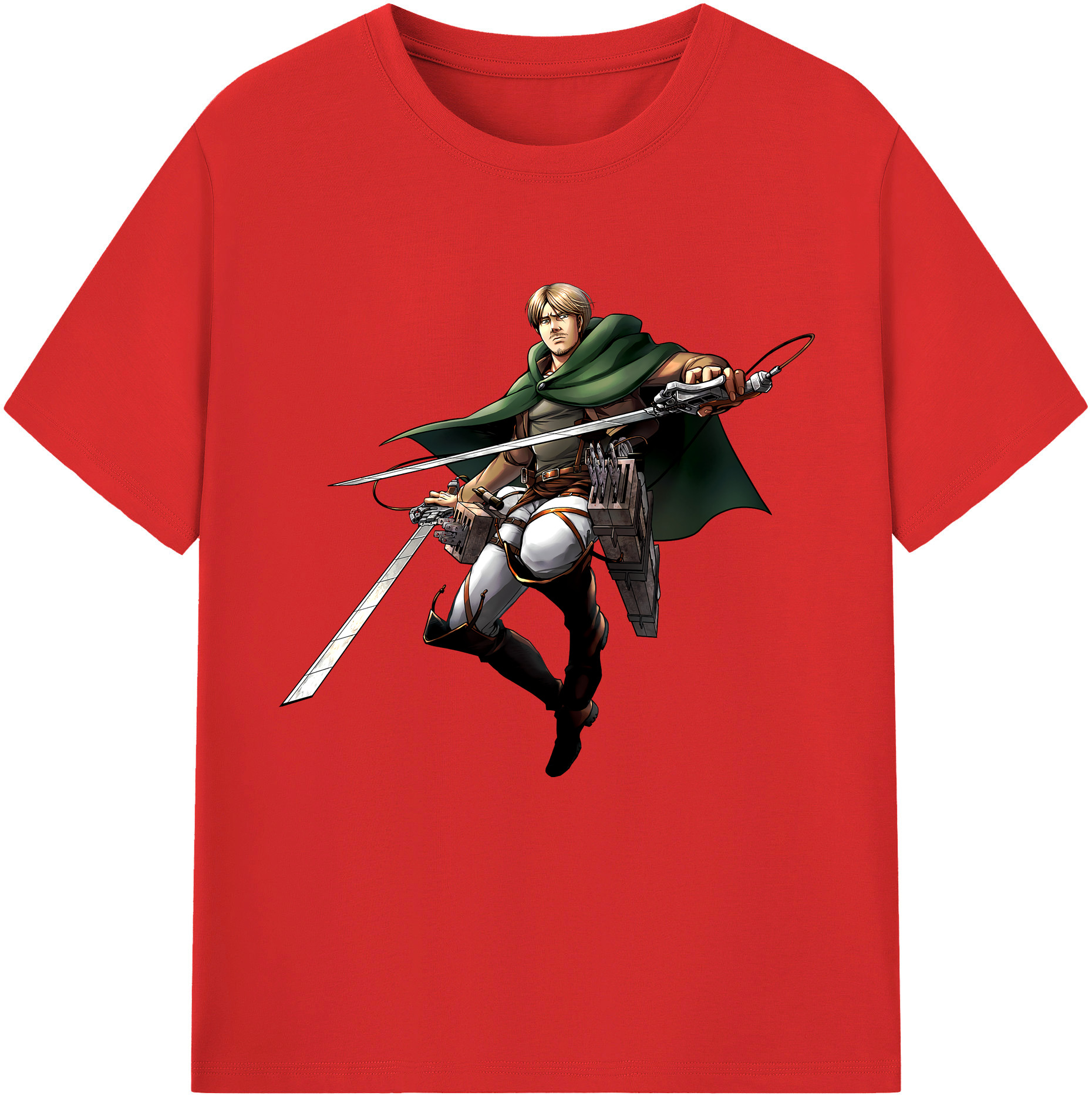 （画像用） 進撃の巨人 Attack on Titan レディースカジュアルプリントTシャツ（綿100％）