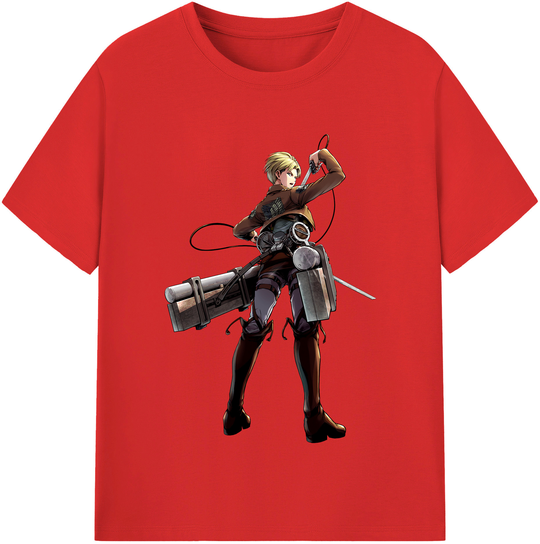 （画像用） 進撃の巨人 Attack on Titan レディースカジュアルプリントTシャツ（綿100％）