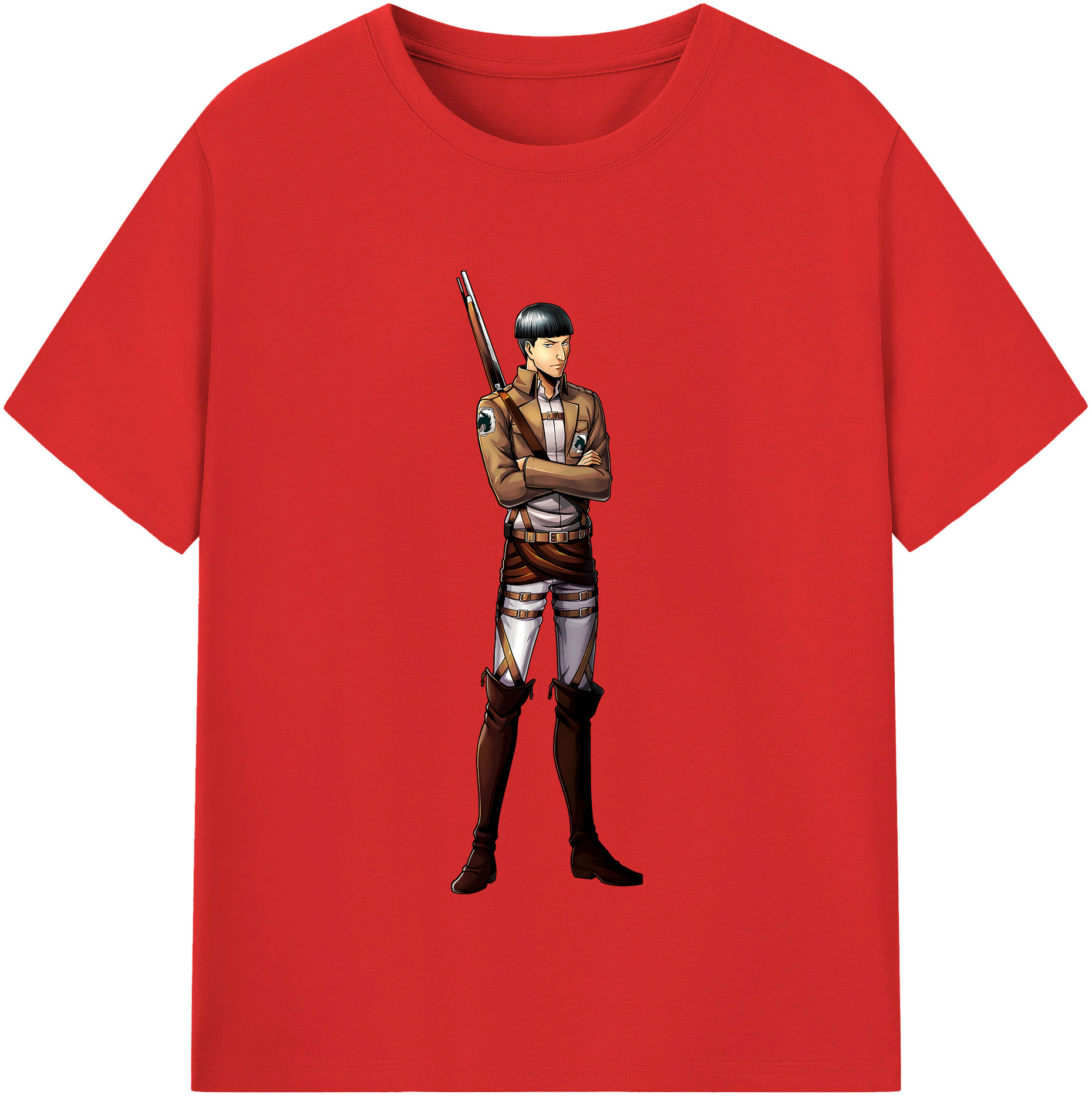 （画像用） 進撃の巨人 Attack on Titan レディースカジュアルプリントTシャツ（綿100％）