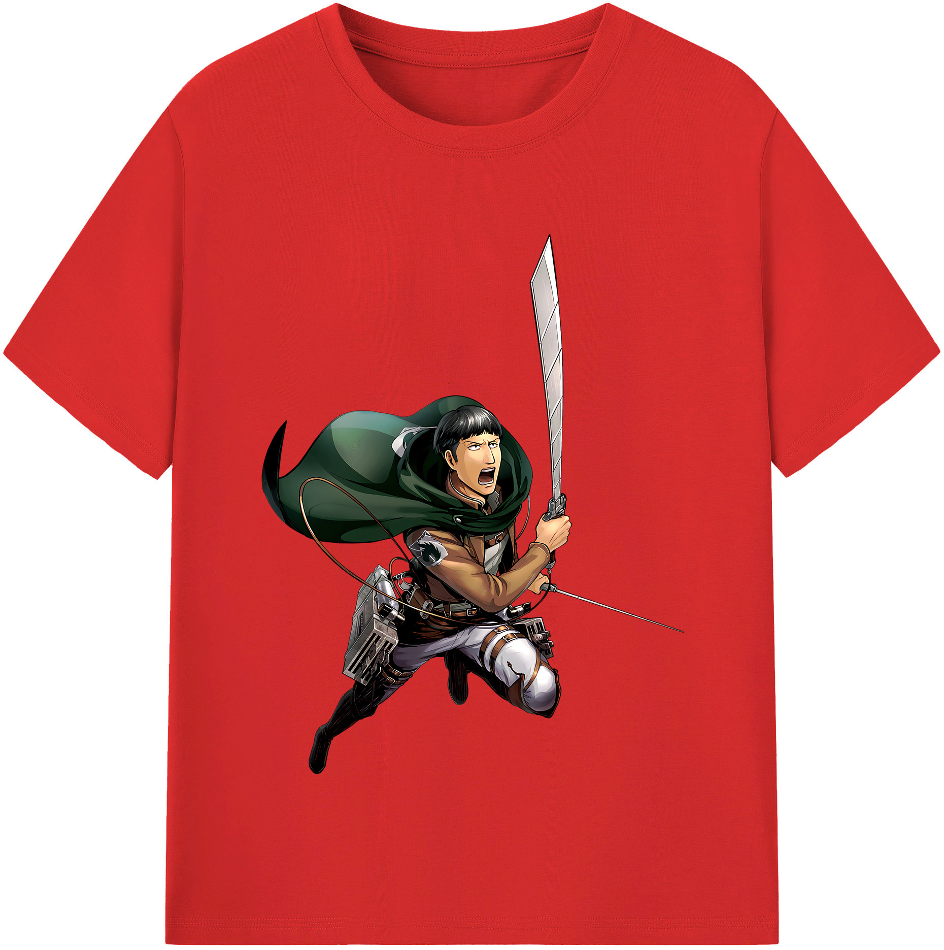 （画像用） 進撃の巨人 Attack on Titan レディースカジュアルプリントTシャツ（綿100％）