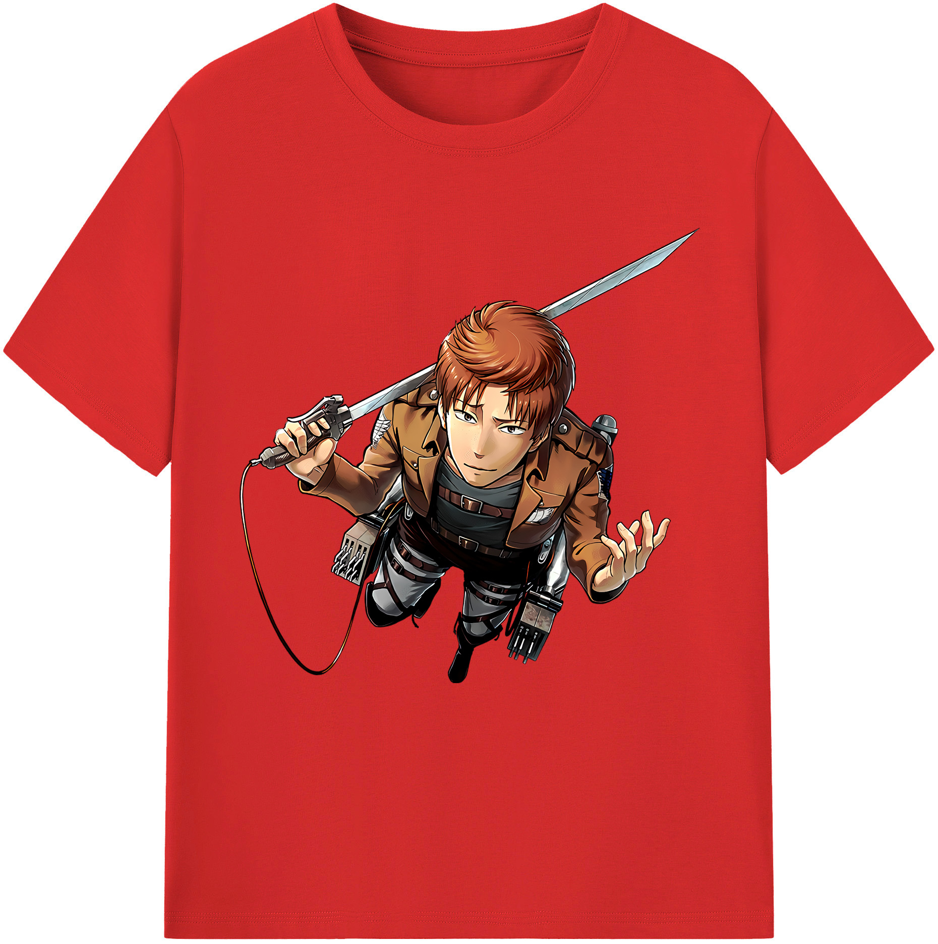 （画像用） 進撃の巨人 Attack on Titan レディースカジュアルプリントTシャツ（綿100％）