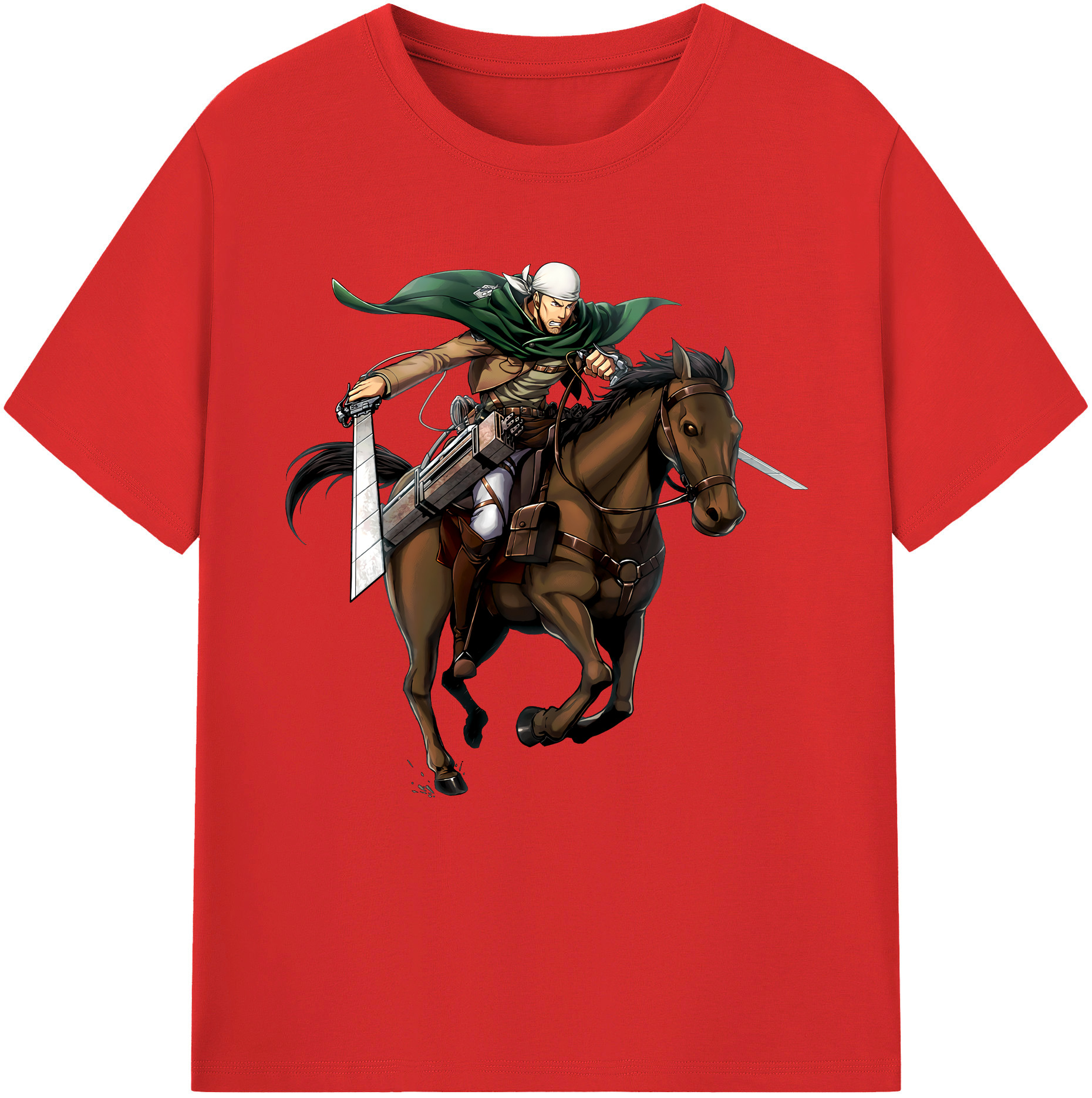 （画像用） 進撃の巨人 Attack on Titan レディースカジュアルプリントTシャツ（綿100％）