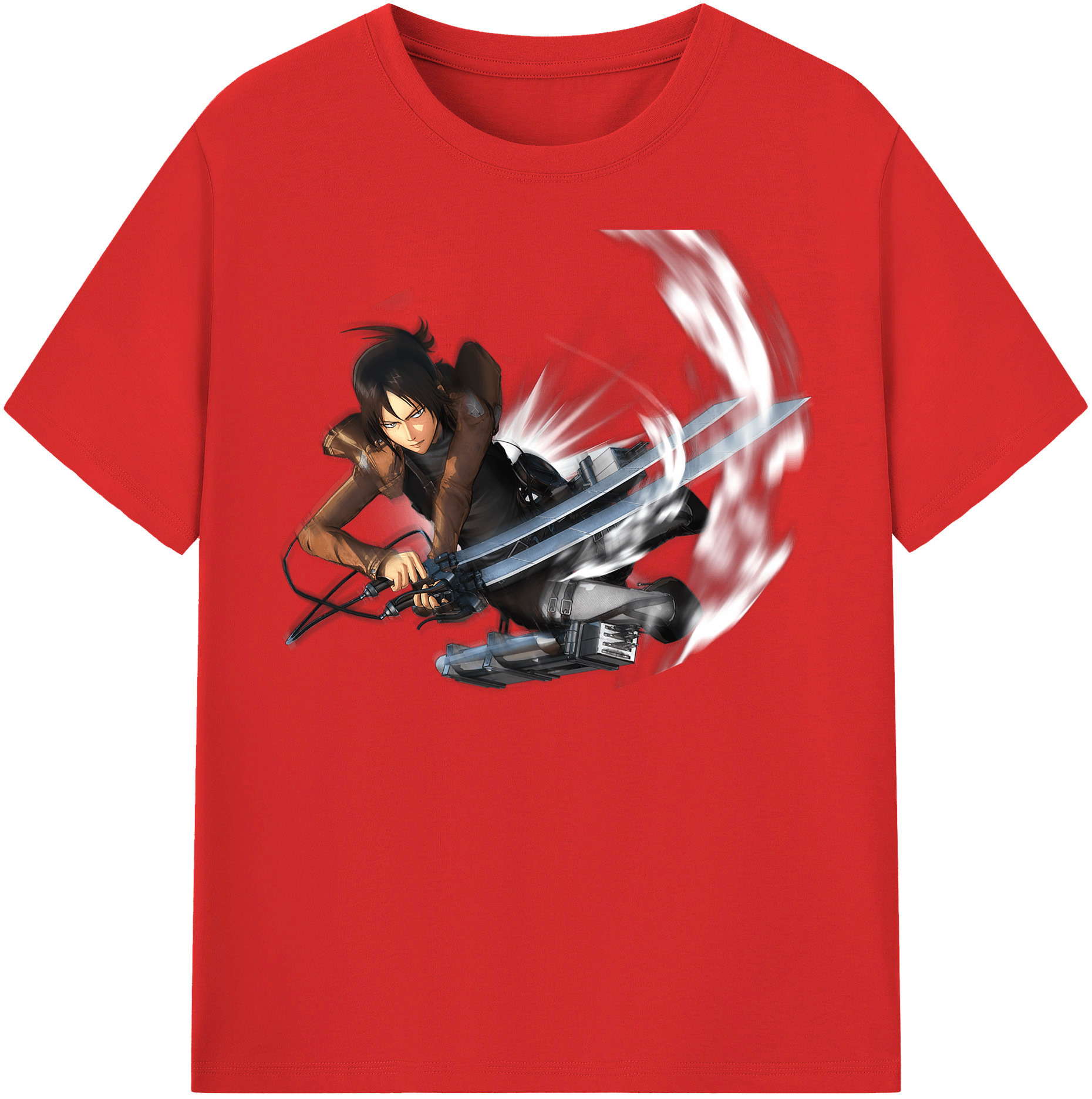 （画像用） 進撃の巨人 Attack on Titan レディースカジュアルプリントTシャツ（綿100％）