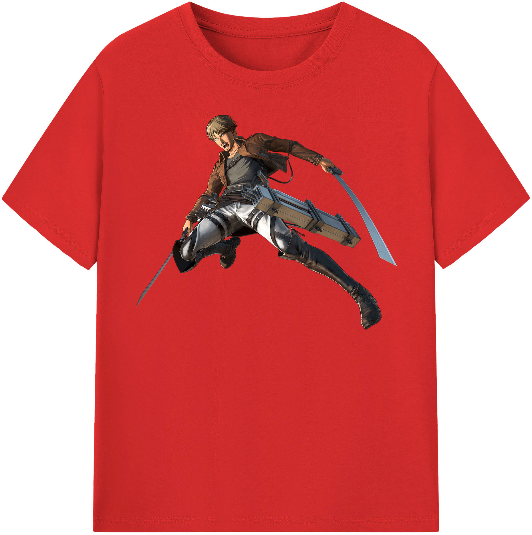 （画像用） 進撃の巨人 Attack on Titan レディースカジュアルプリントTシャツ（綿100％）