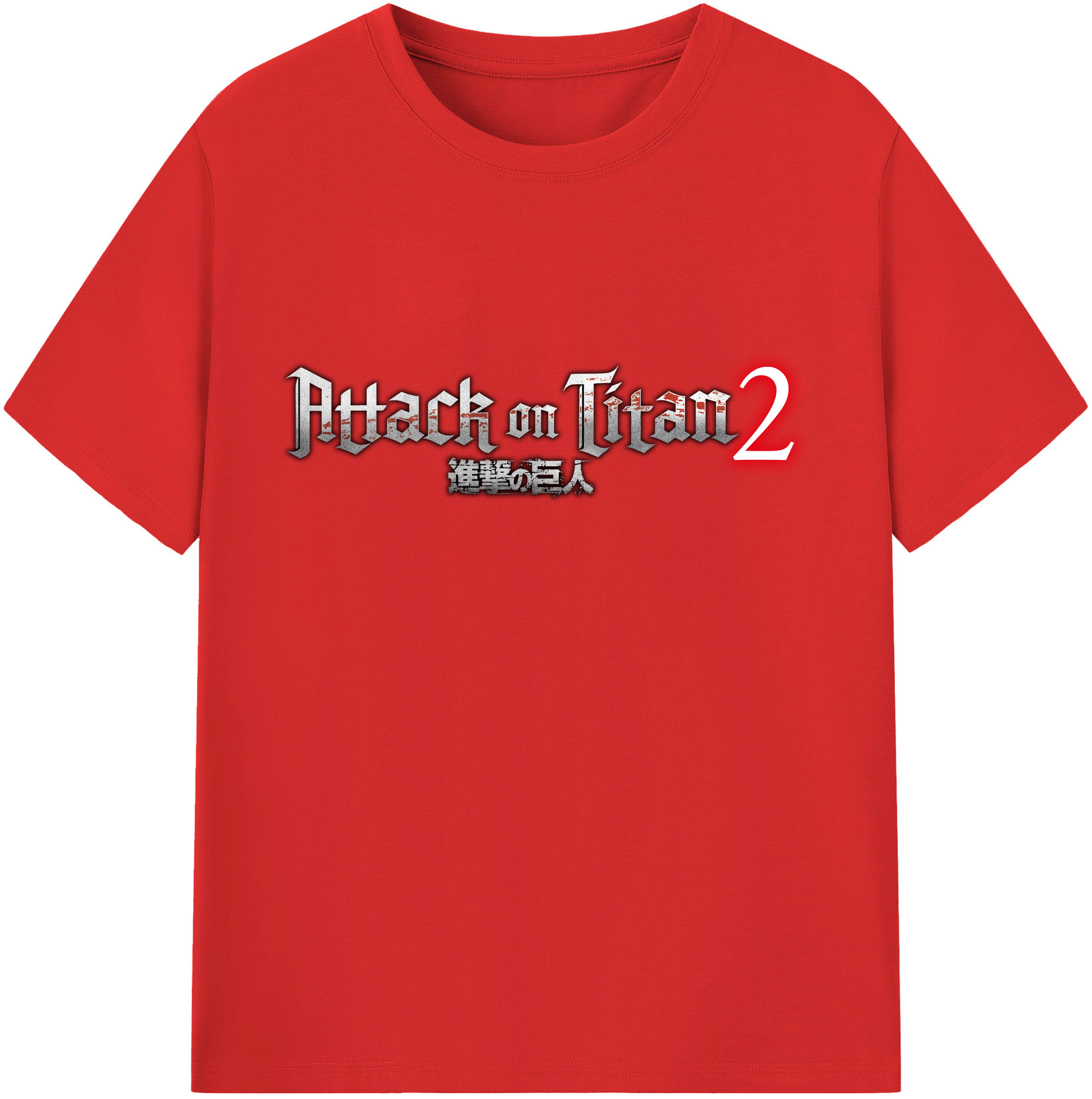 （画像用） 進撃の巨人 Attack on Titan レディースカジュアルプリントTシャツ（綿100％）