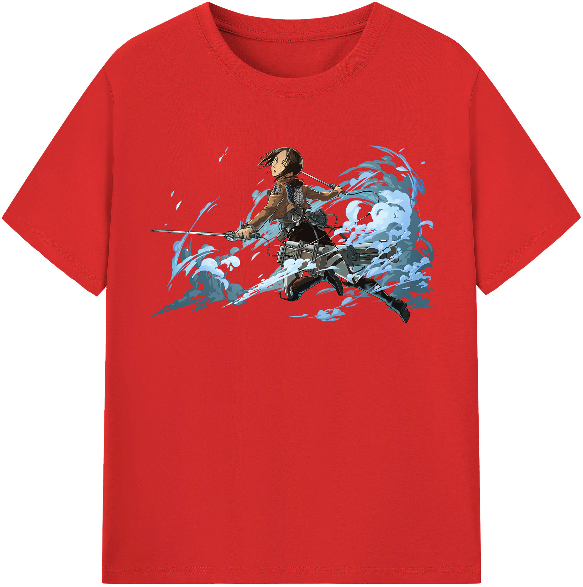 （画像用） 進撃の巨人 Attack on Titan レディースカジュアルプリントTシャツ（綿100％）