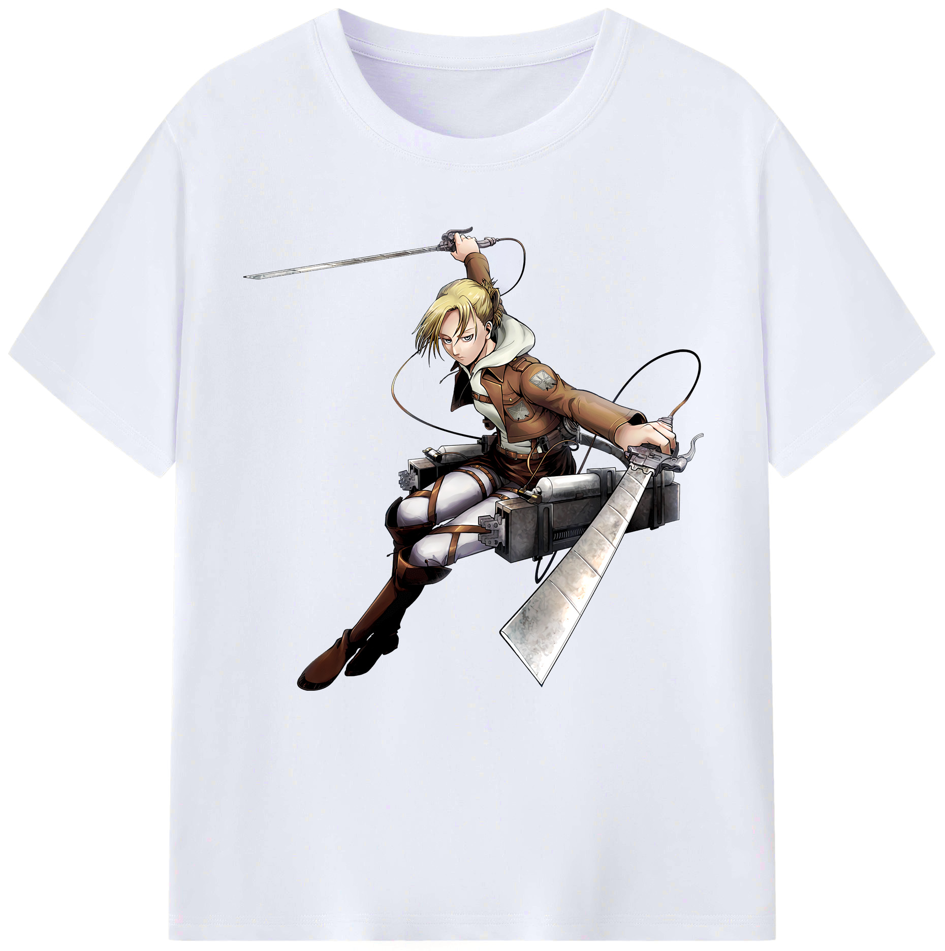 （画像用） 進撃の巨人 アニ・レオンハート Attack on Titan Annie Leonhart レディースカジュアルプリントTシャツ（綿100％）
