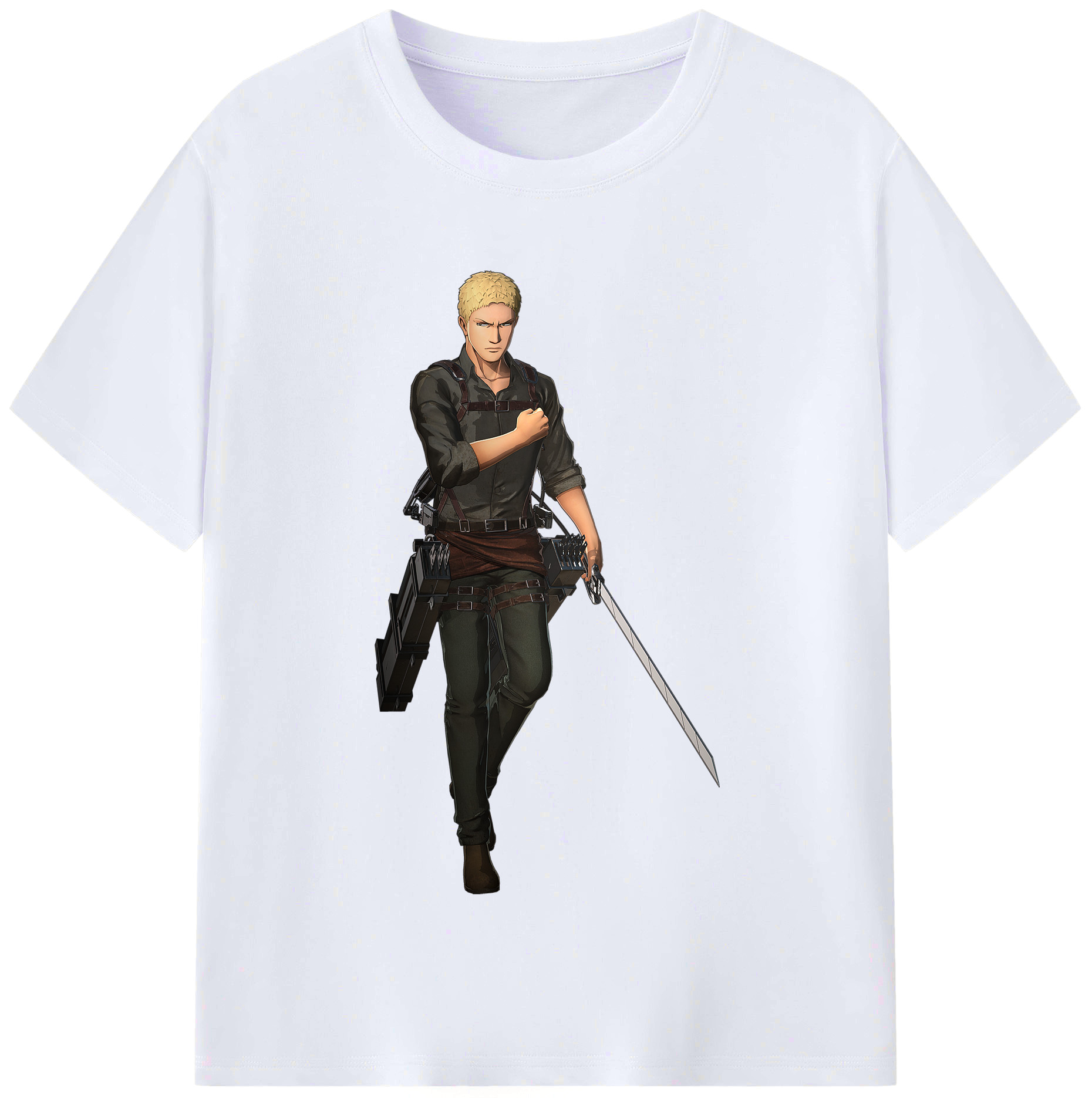 （画像用） 進撃の巨人 ライナー・ブラウン Attack on Titan Reiner Braun レディースカジュアルプリントTシャツ（綿100％）