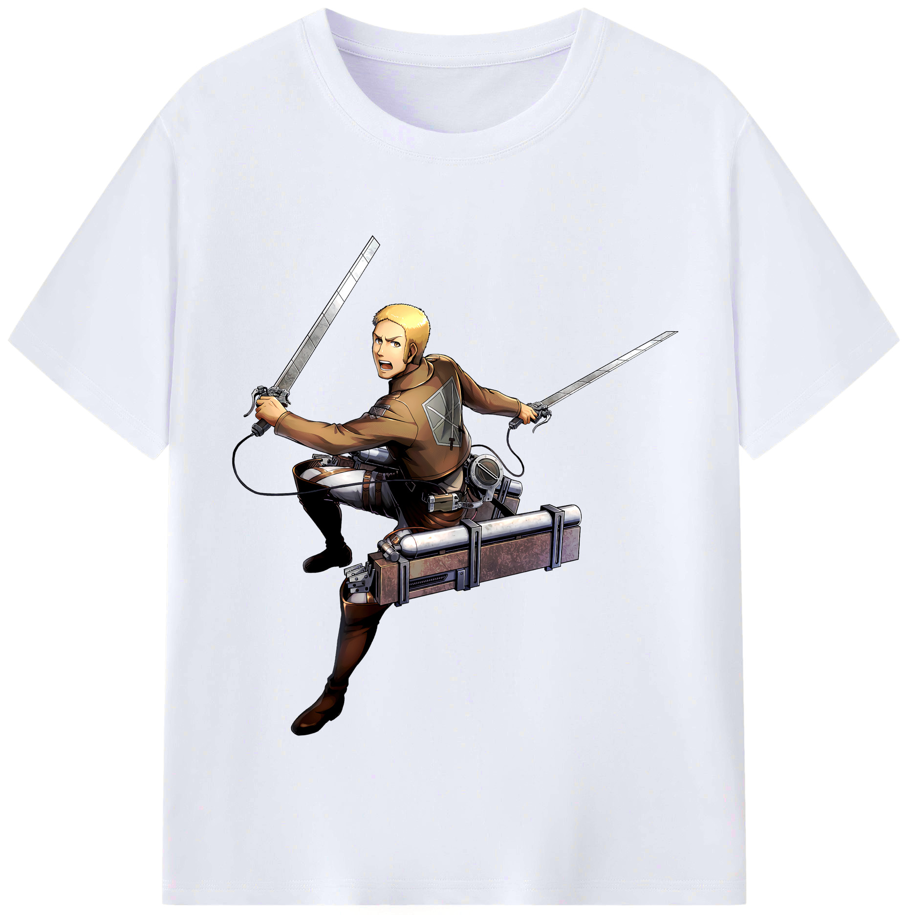 （画像用） 進撃の巨人 ライナー・ブラウン Attack on Titan Reiner Braun レディースカジュアルプリントTシャツ（綿100％）