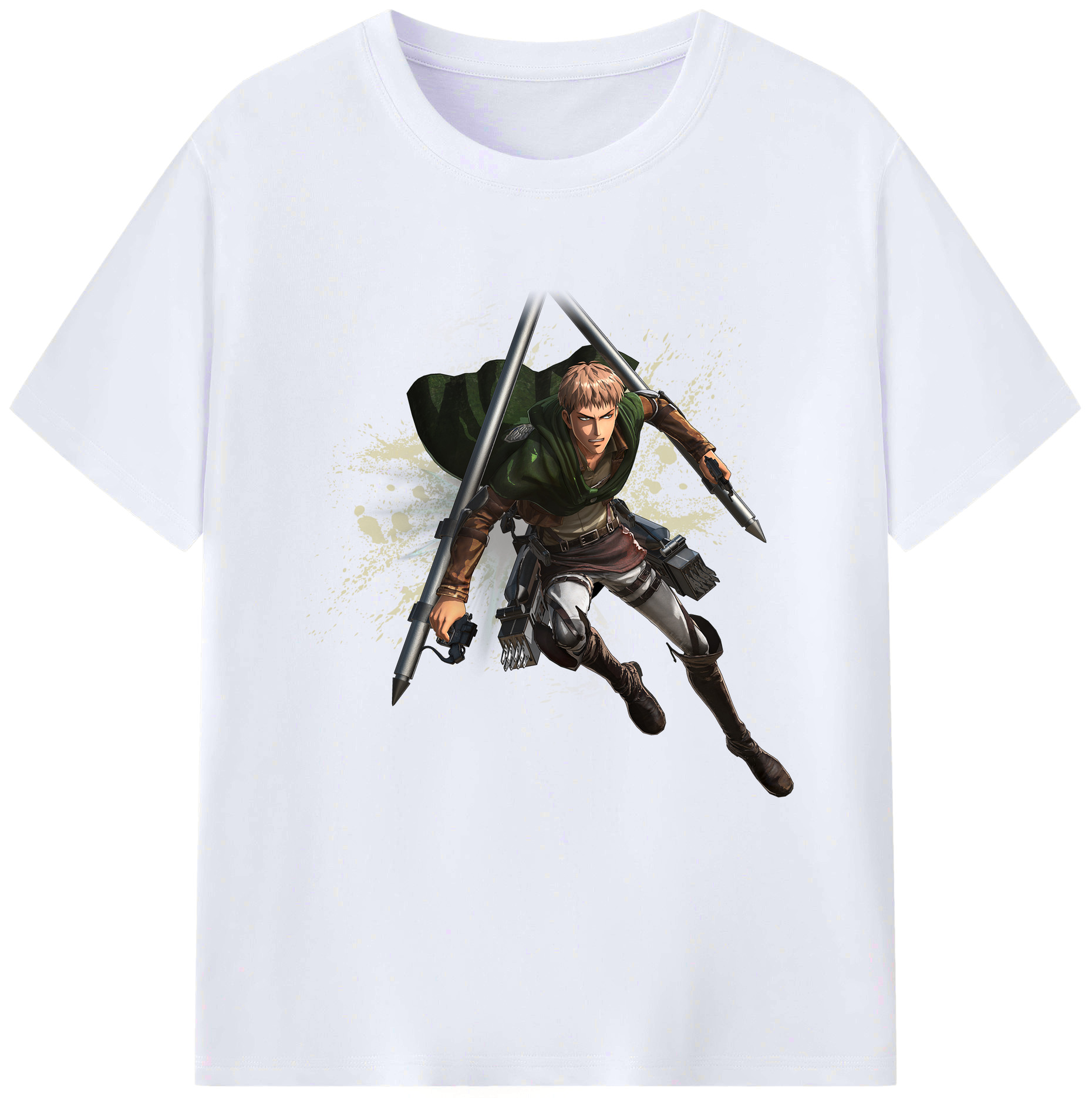 （画像用） 進撃の巨人 ジャン・キルシュタイン Attack on Titan Jean Kirstein レディースカジュアルプリントTシャツ（綿100％）