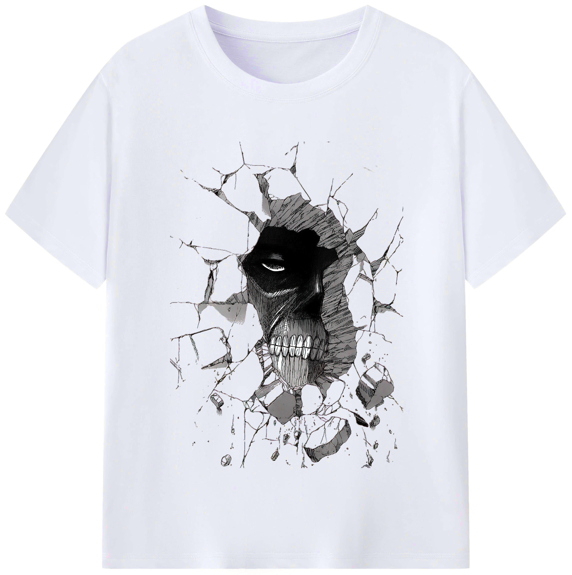 （画像用） 進撃の巨人 Attack on Titan レディースカジュアルプリントTシャツ（綿100％）