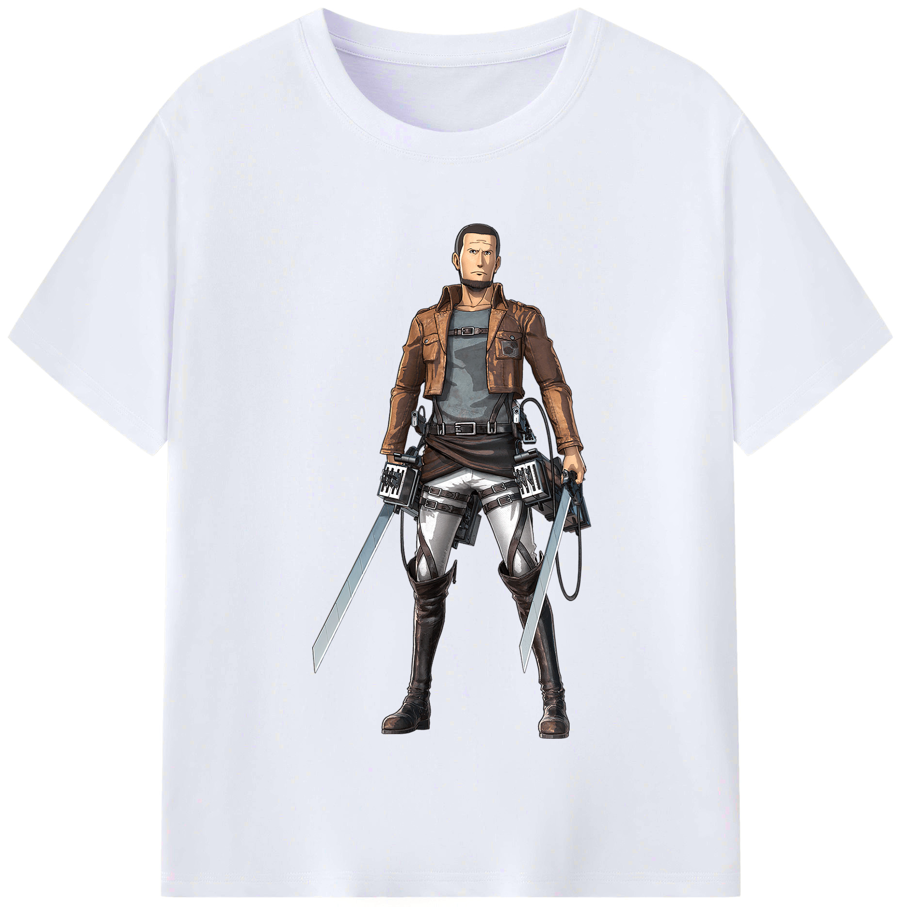 （画像用） 進撃の巨人 Attack on Titan レディースカジュアルプリントTシャツ（綿100％）
