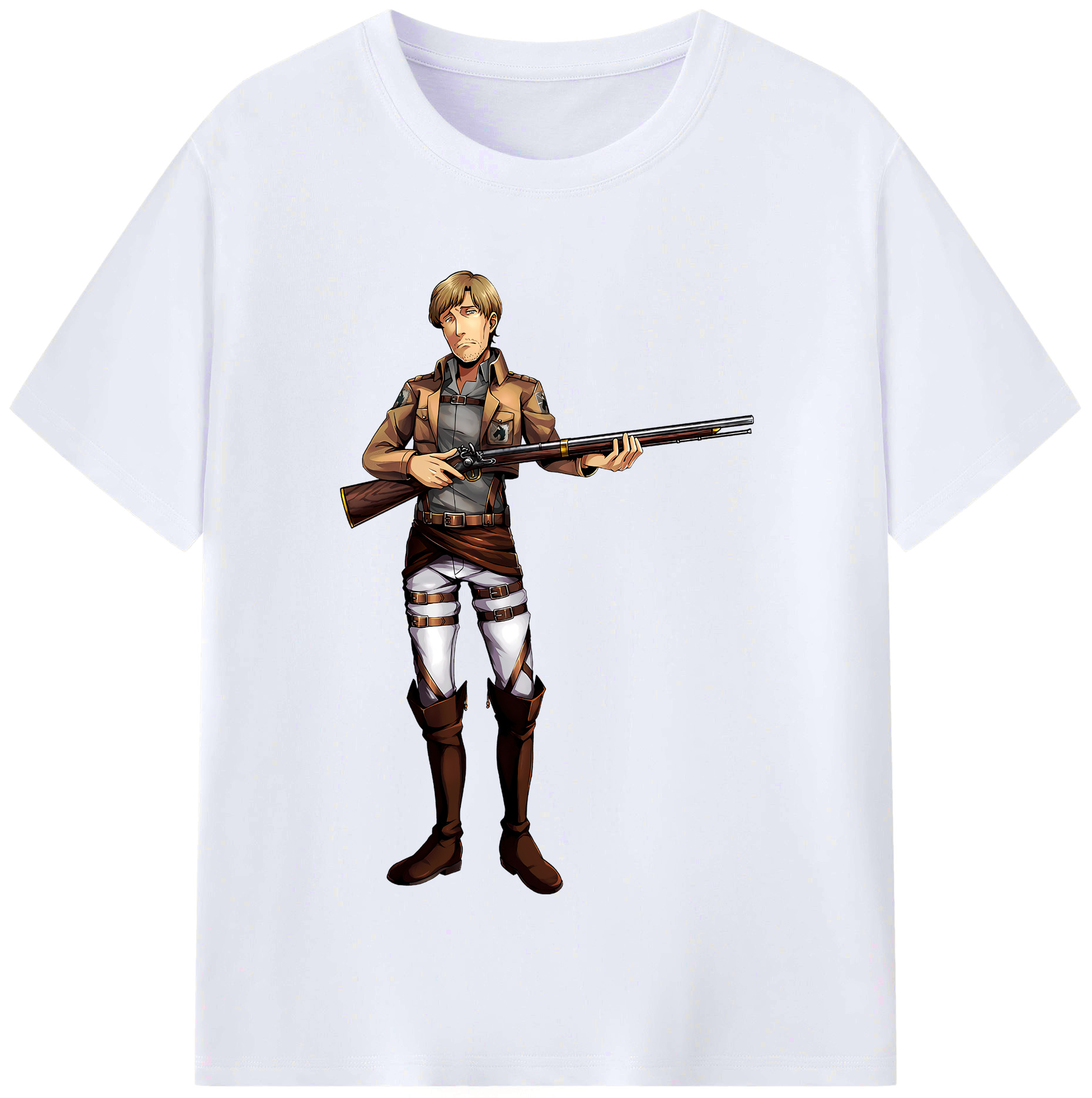 （画像用） 進撃の巨人 Attack on Titan レディースカジュアルプリントTシャツ（綿100％）