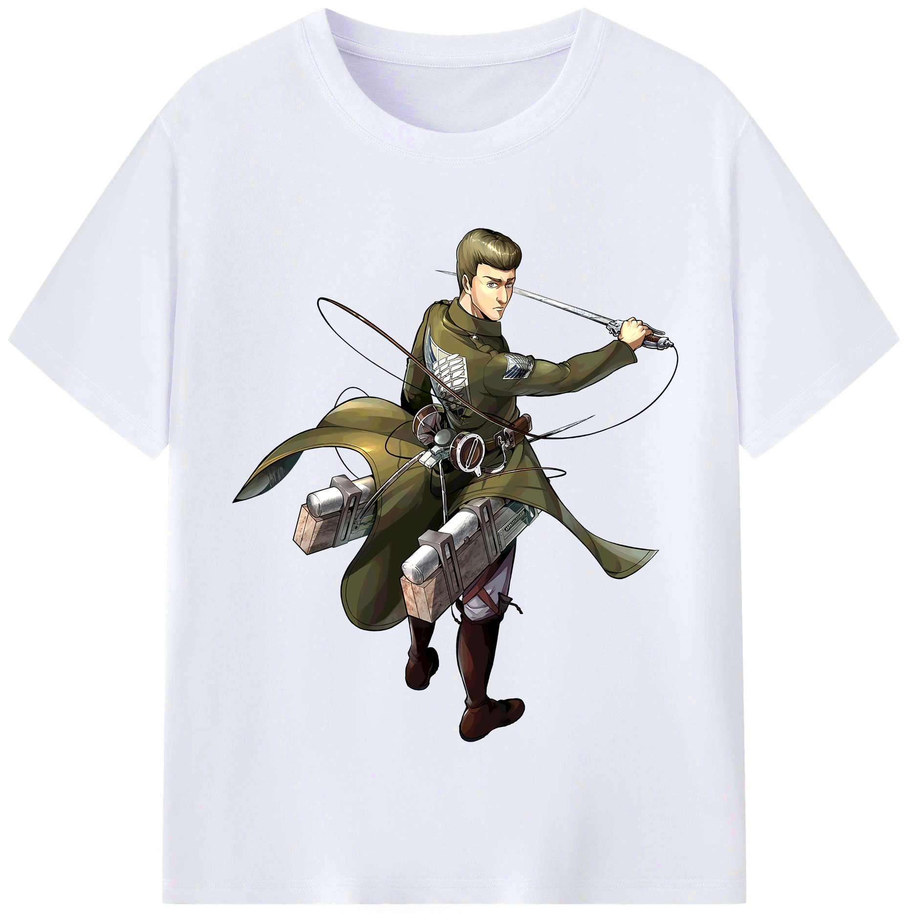 （画像用） 進撃の巨人 Attack on Titan レディースカジュアルプリントTシャツ（綿100％）
