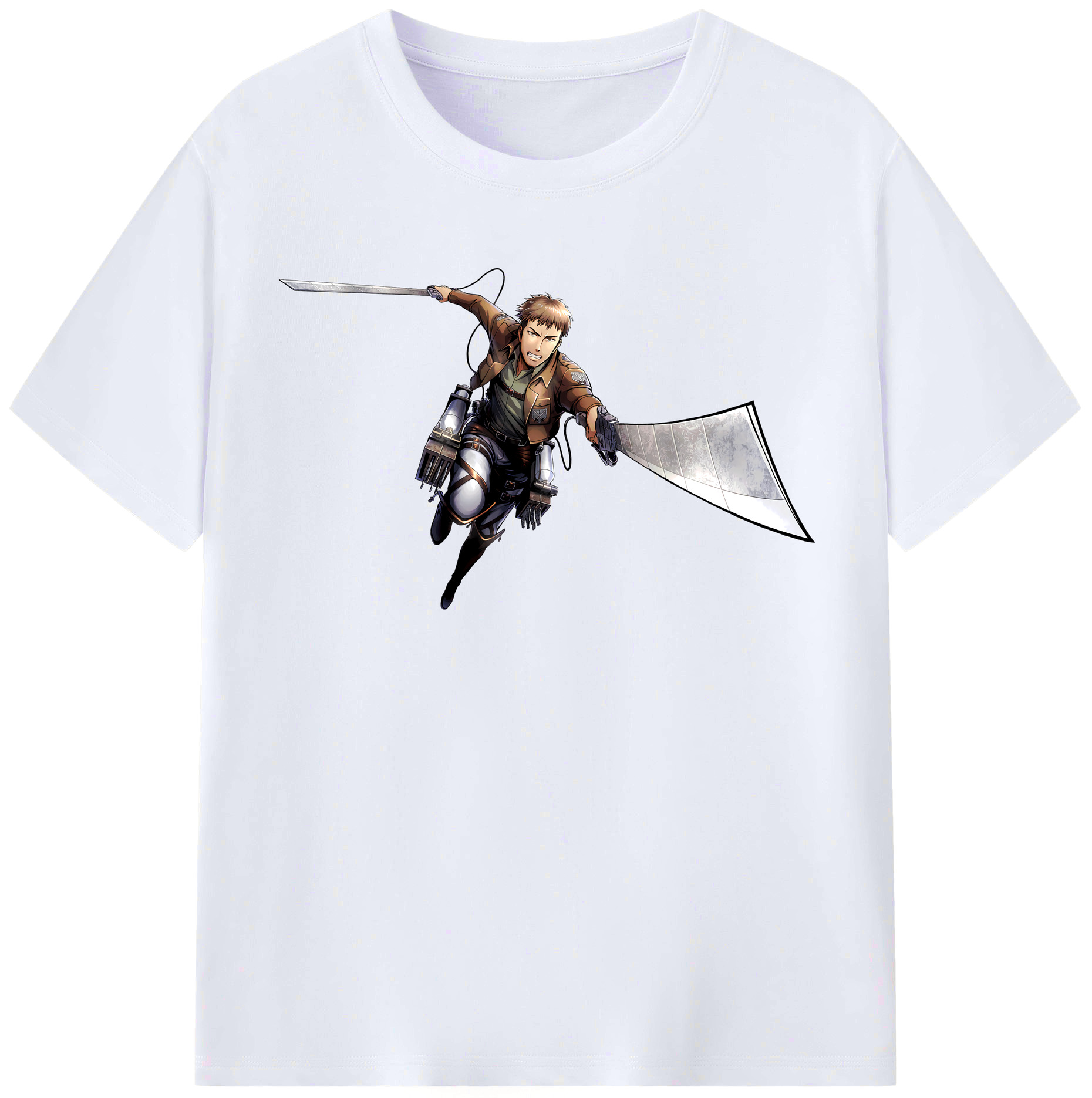 （画像用） 進撃の巨人 Attack on Titan レディースカジュアルプリントTシャツ（綿100％）