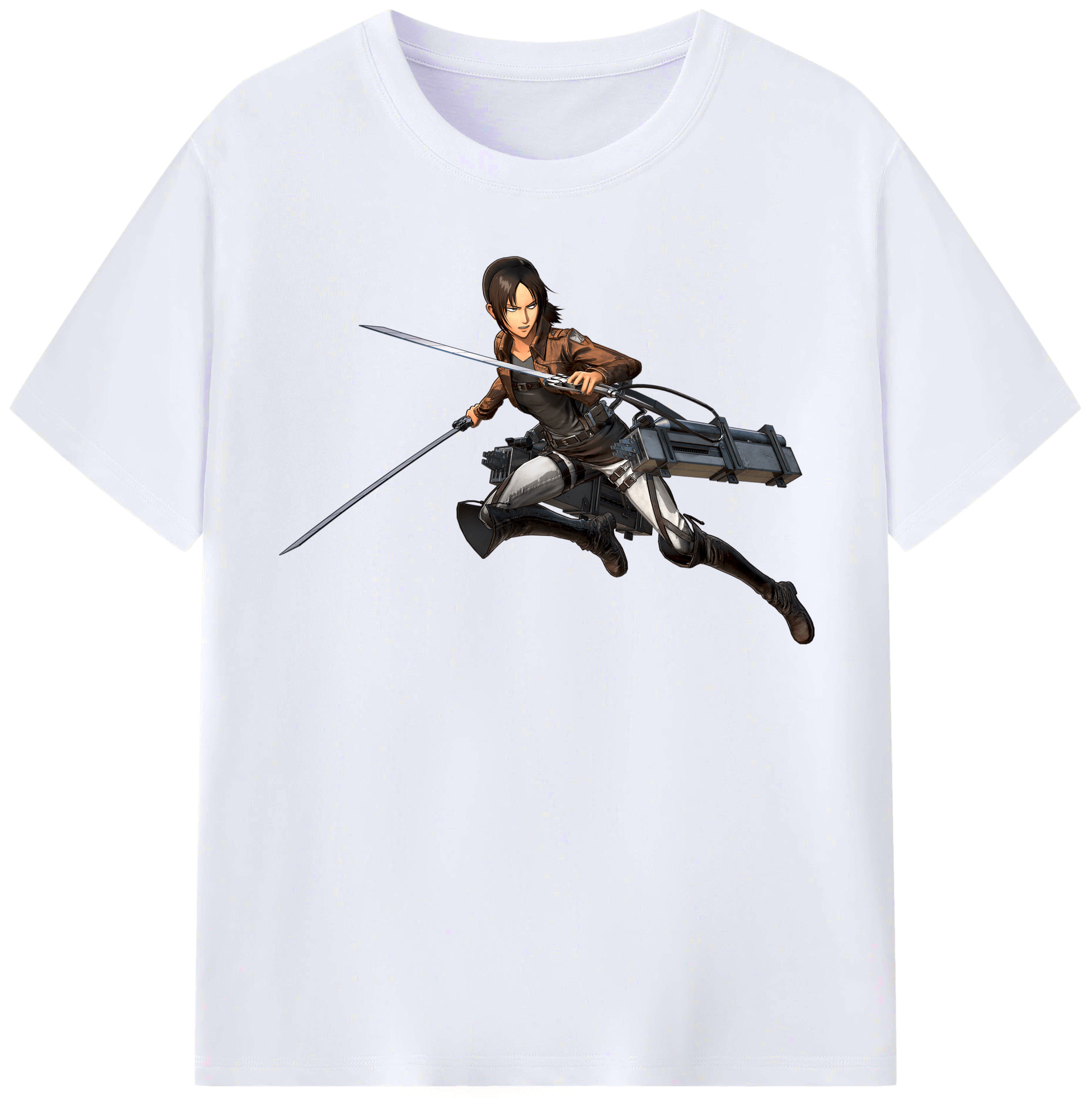 （画像用） 進撃の巨人 Attack on Titan レディースカジュアルプリントTシャツ（綿100％）